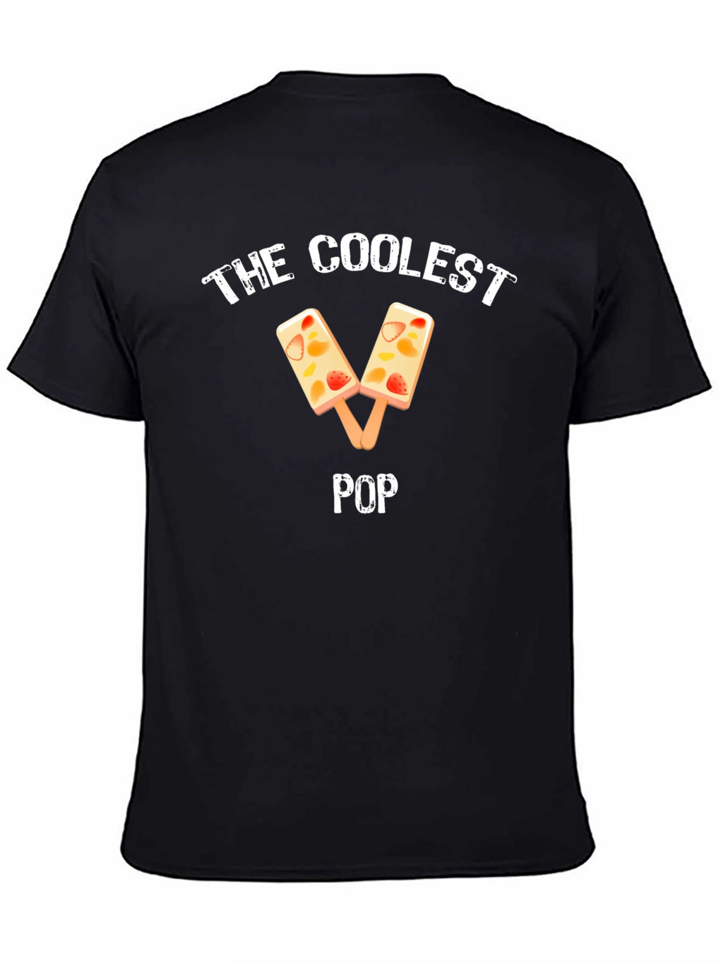Coolest Pop Fruit Popsicle Black T-Shirt