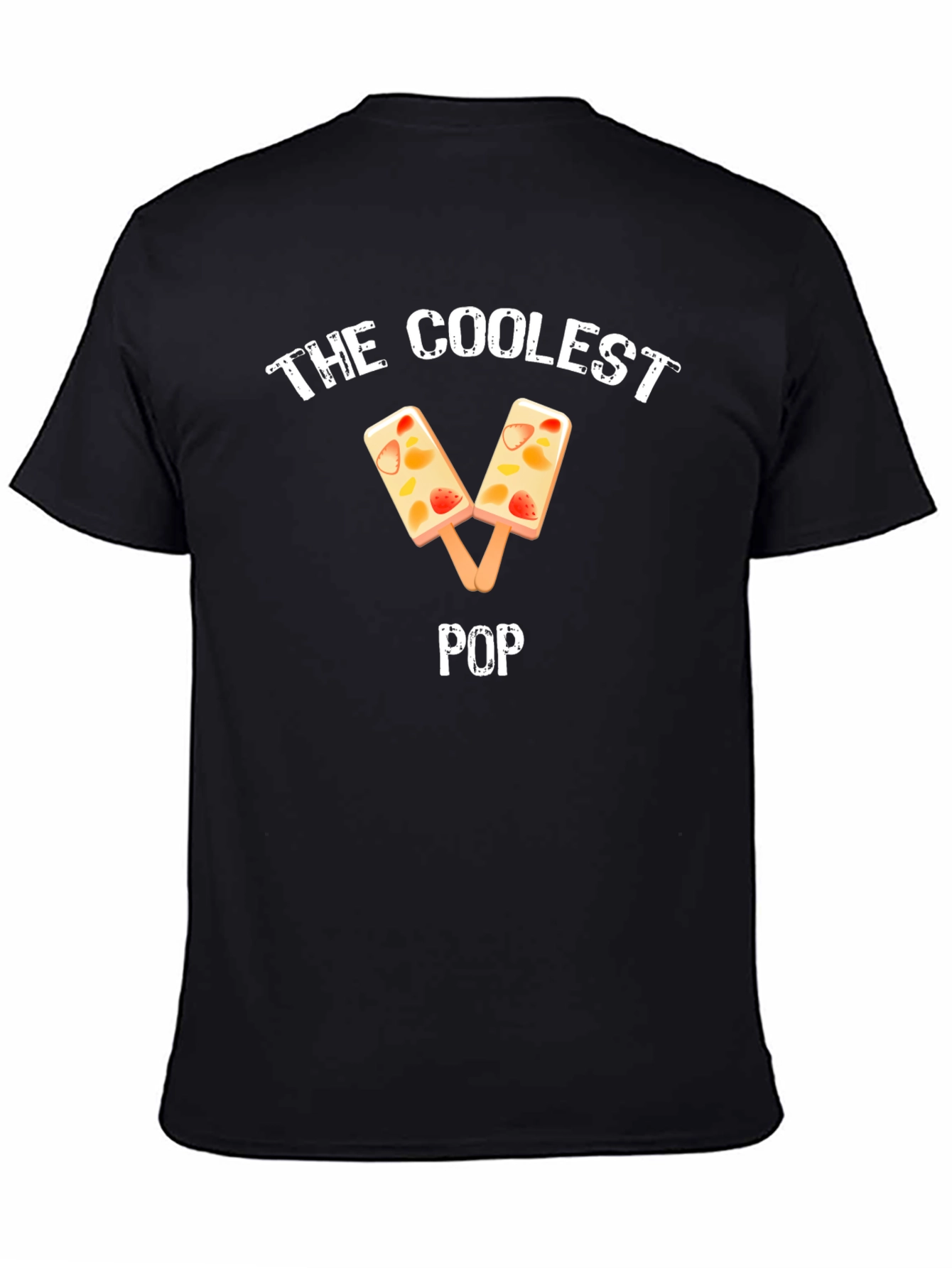 Coolest Pop Fruit Popsicle Black T-Shirt