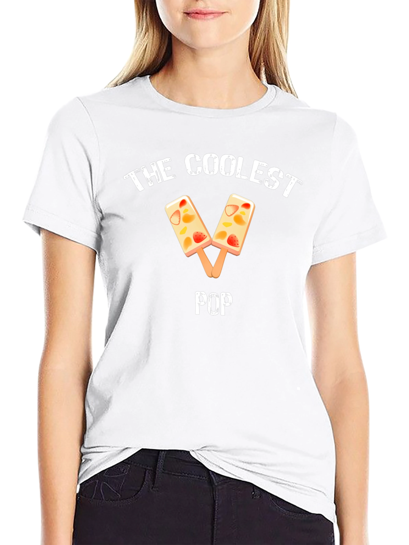Coolest Pop Fruit Popsicle Black T-Shirt