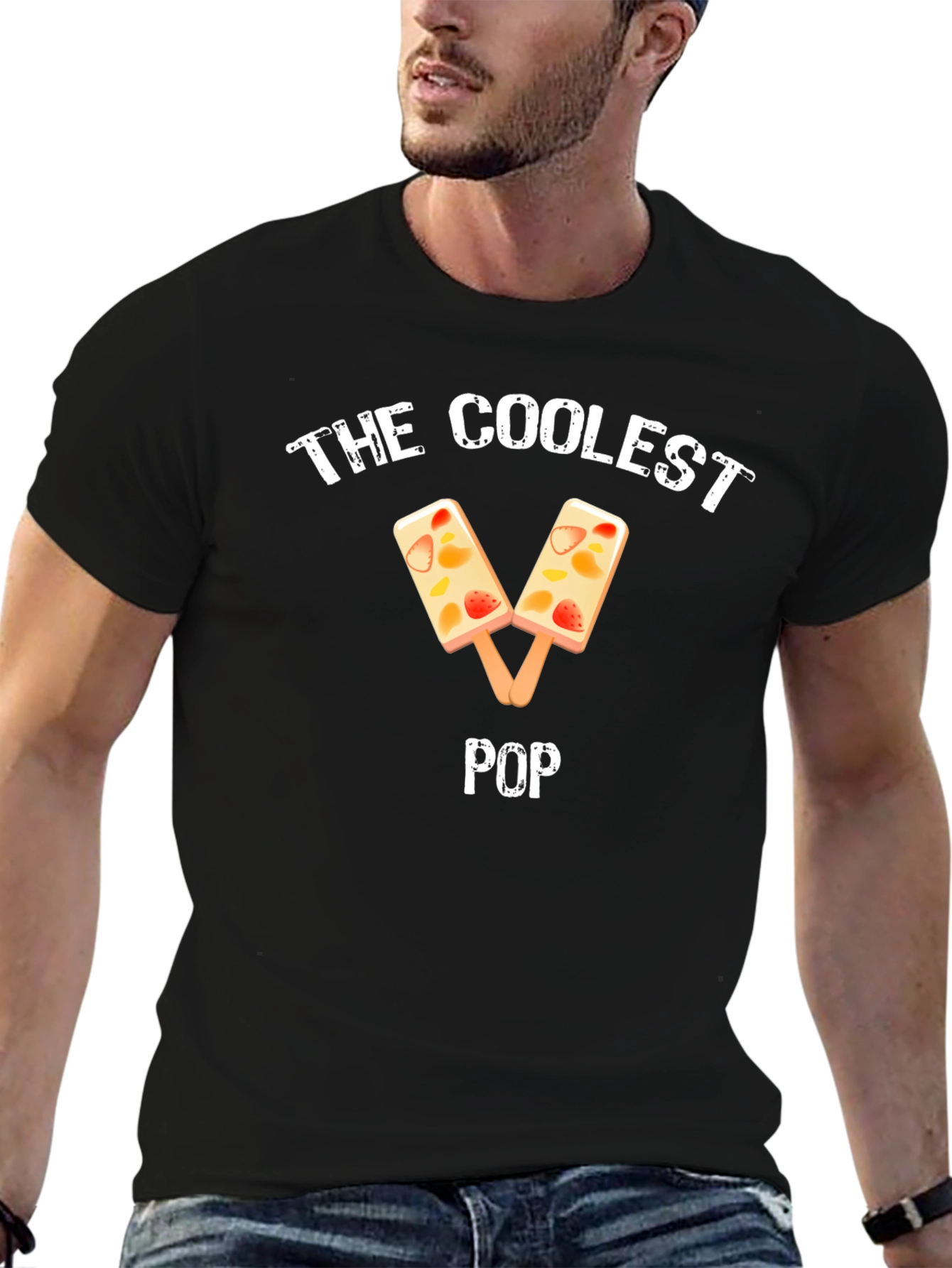 Coolest Pop Fruit Popsicle Black T-Shirt
