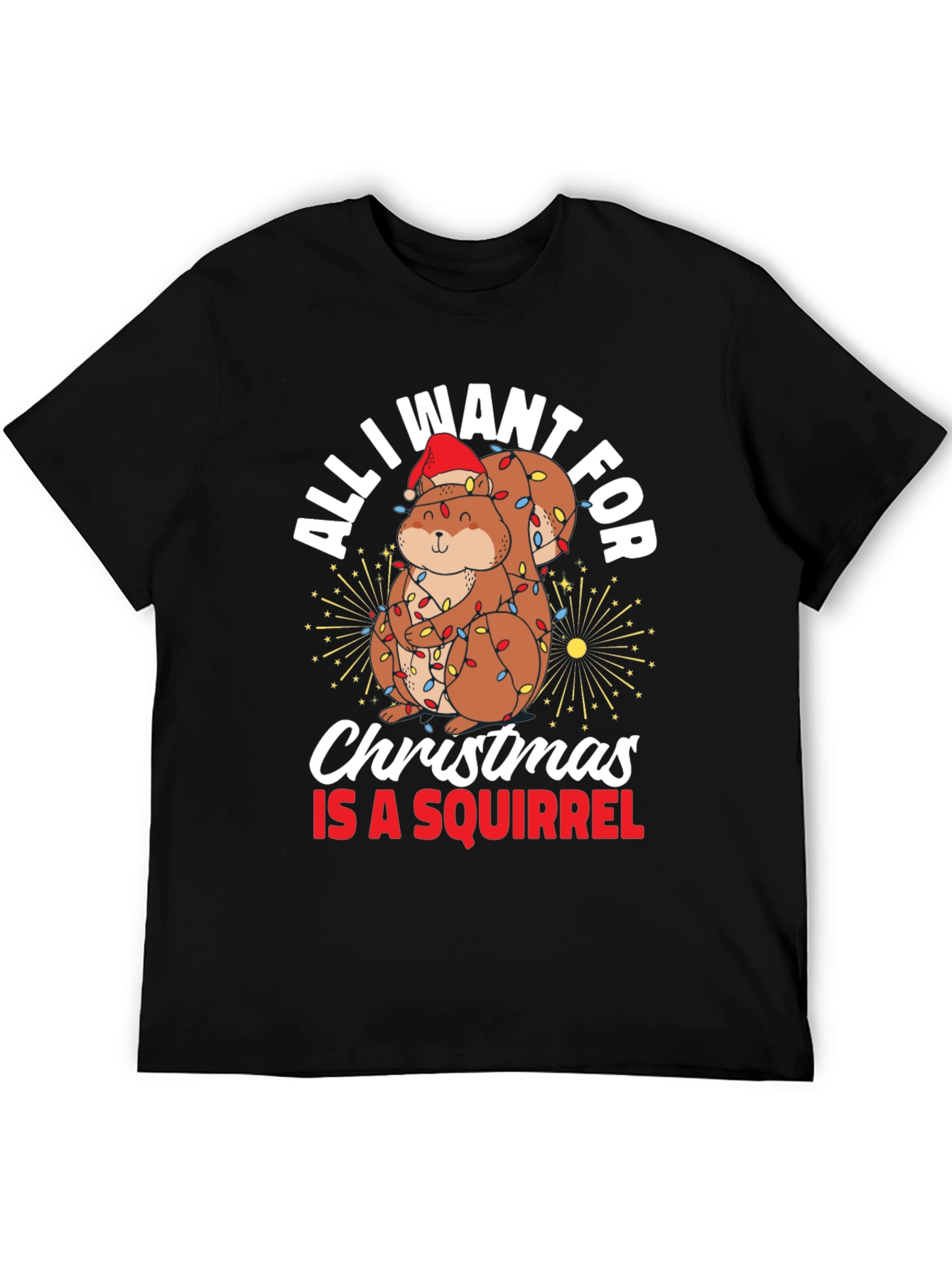 All I Want For Christmas Squirrel T-Shirt
