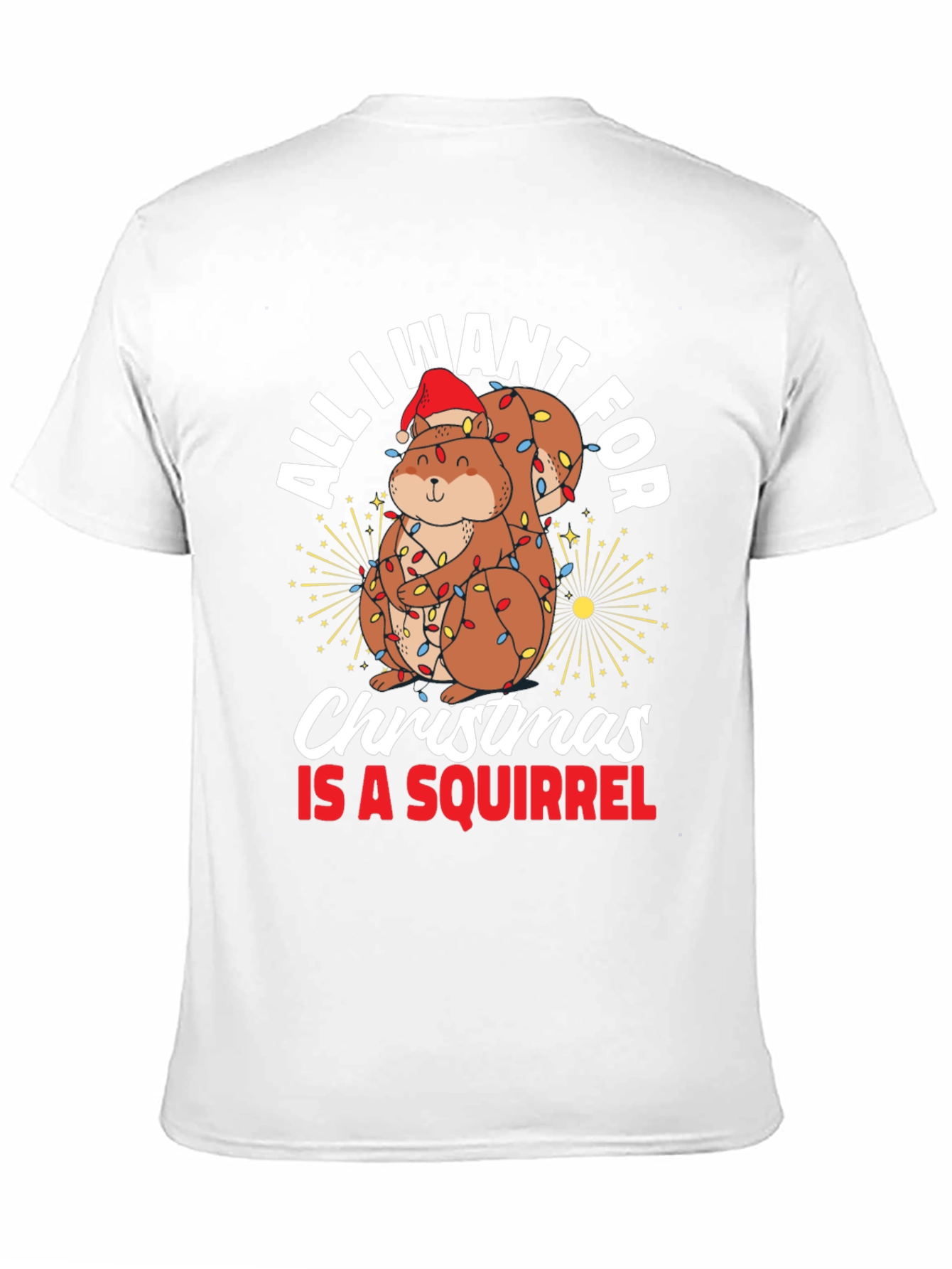 All I Want For Christmas Squirrel T-Shirt