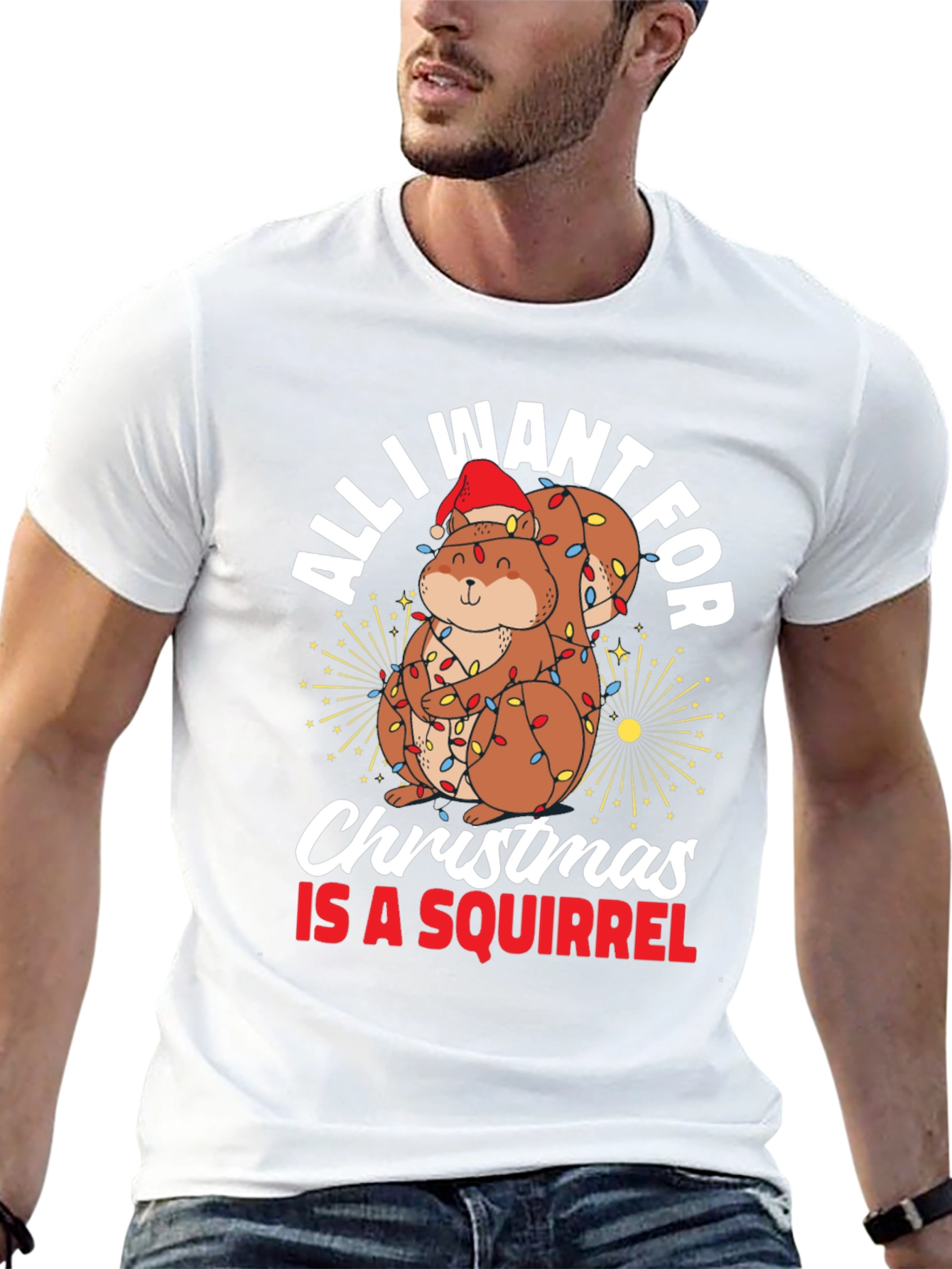 All I Want For Christmas Squirrel T-Shirt