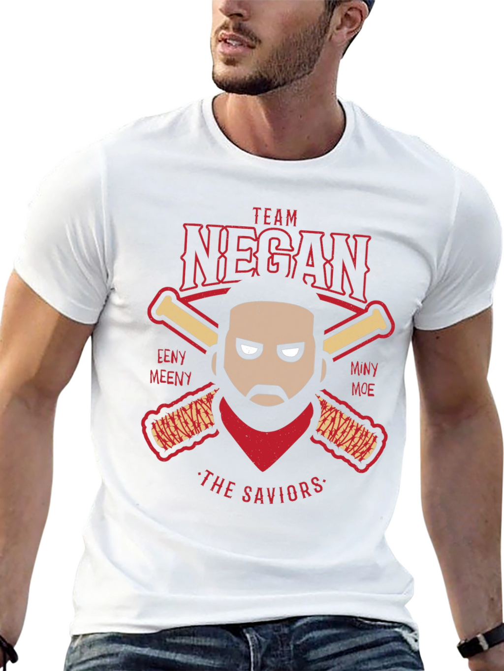 Team Negan Baseball T-Shirt The Walking Dead Tee