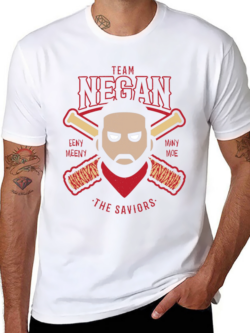 Team Negan Baseball T-Shirt The Walking Dead Tee