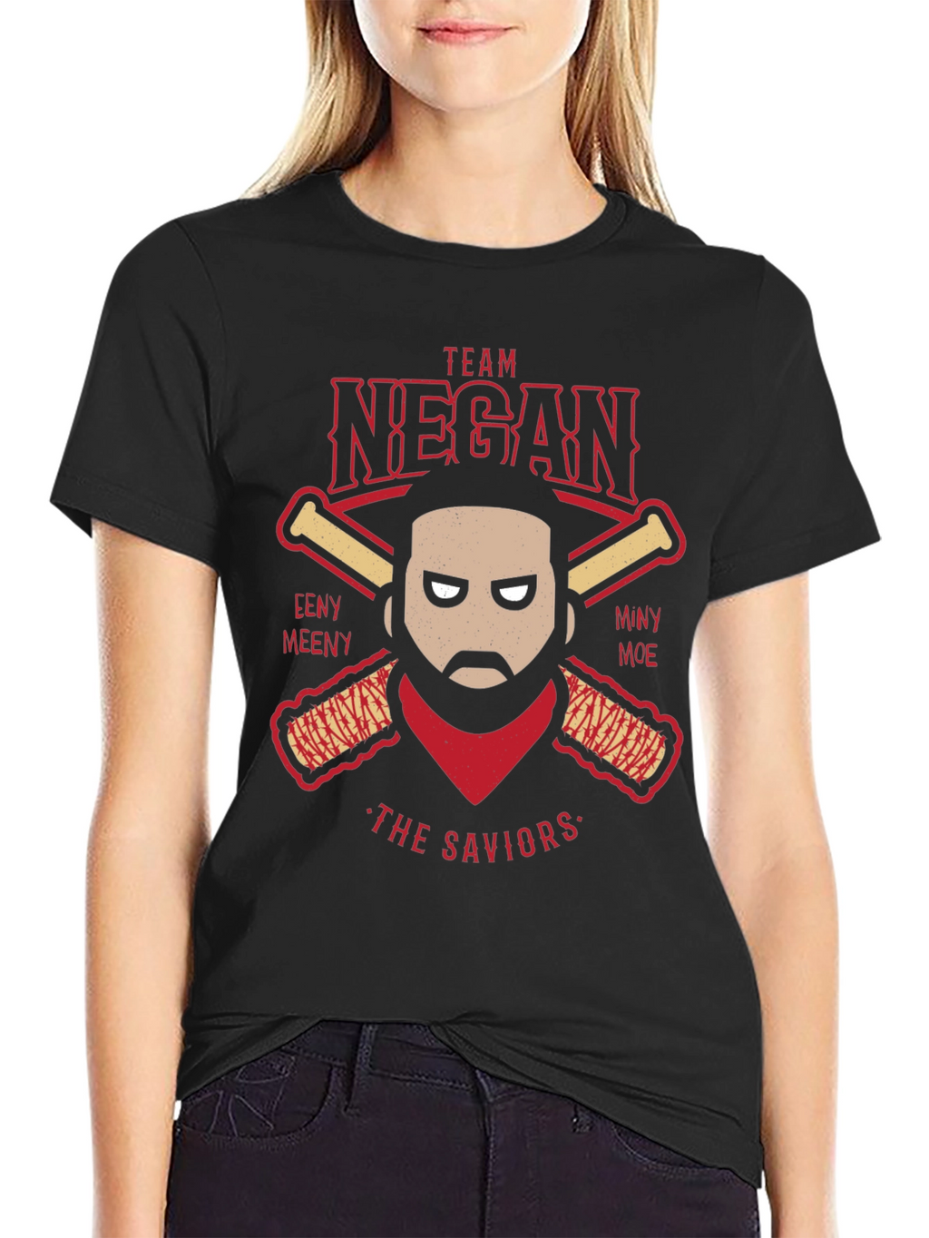 Team Negan Baseball T-Shirt The Walking Dead Tee