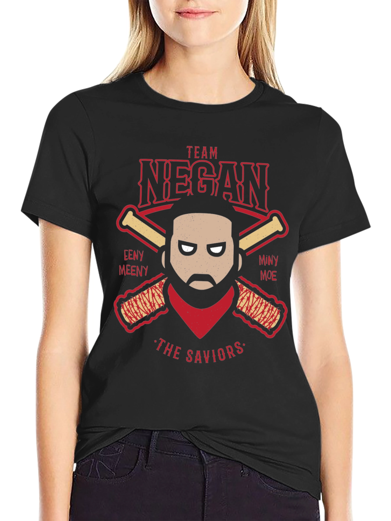 Team Negan Baseball T-Shirt The Walking Dead Tee