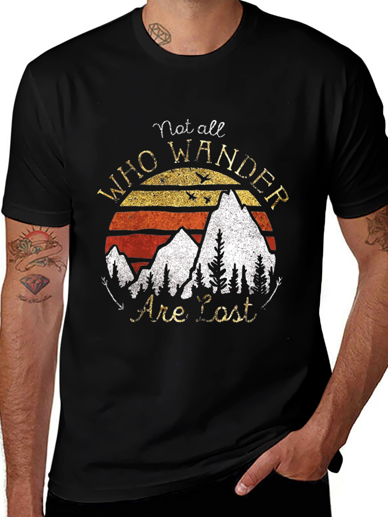 Wanderlust Tee - Not All Who Wander Are Lost
