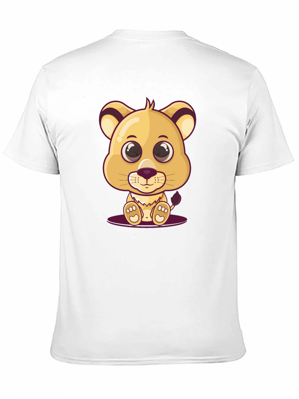 Cute Lion Cub Graphic T-Shirt