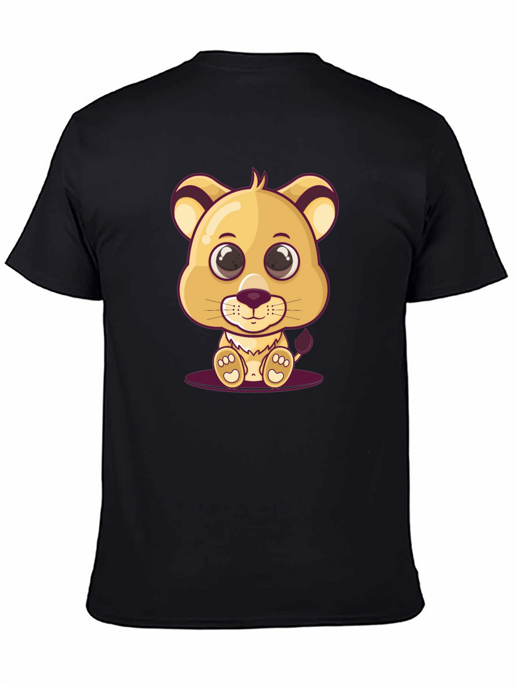 Cute Lion Cub Graphic T-Shirt