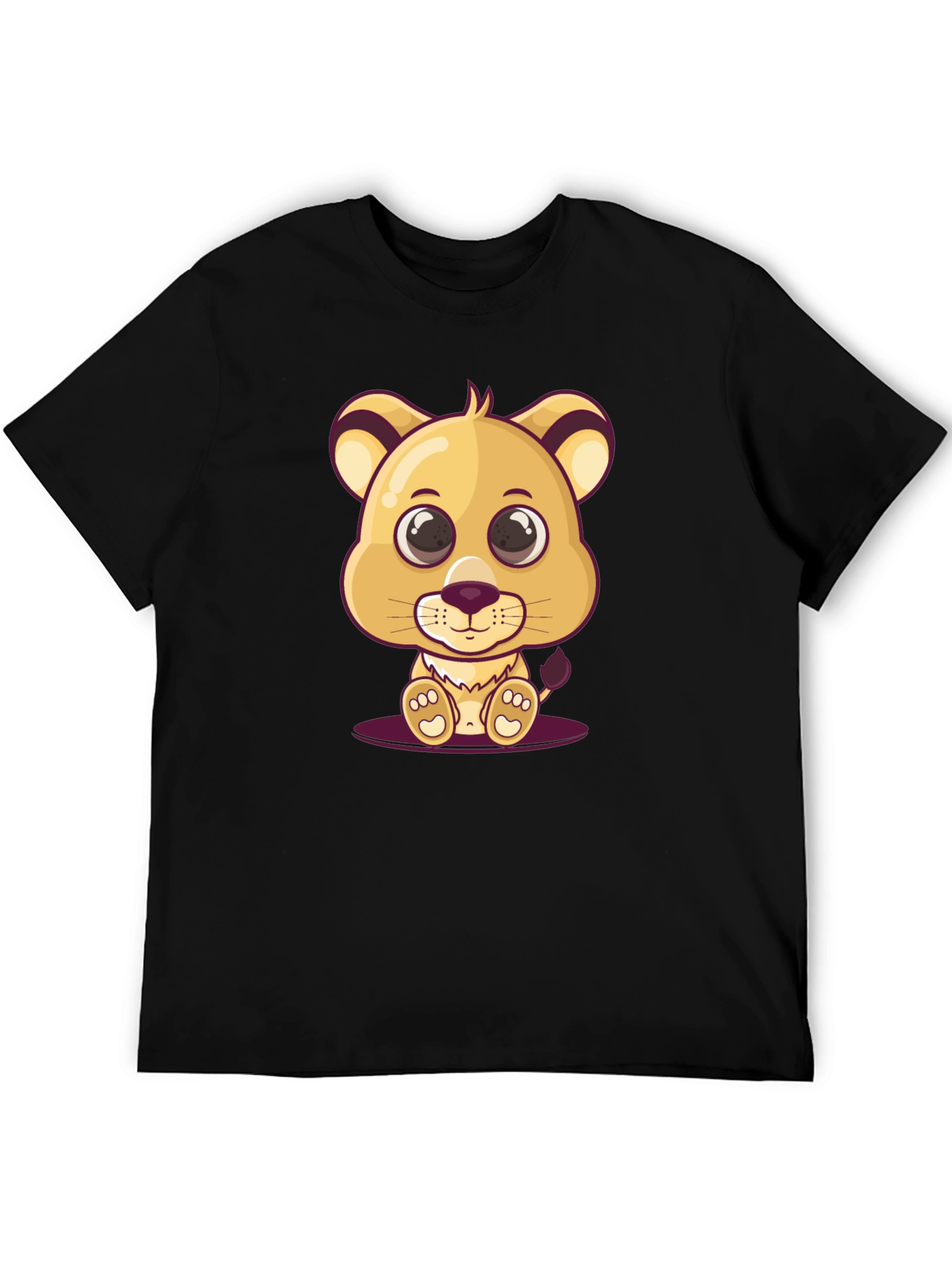 Cute Lion Cub Graphic T-Shirt