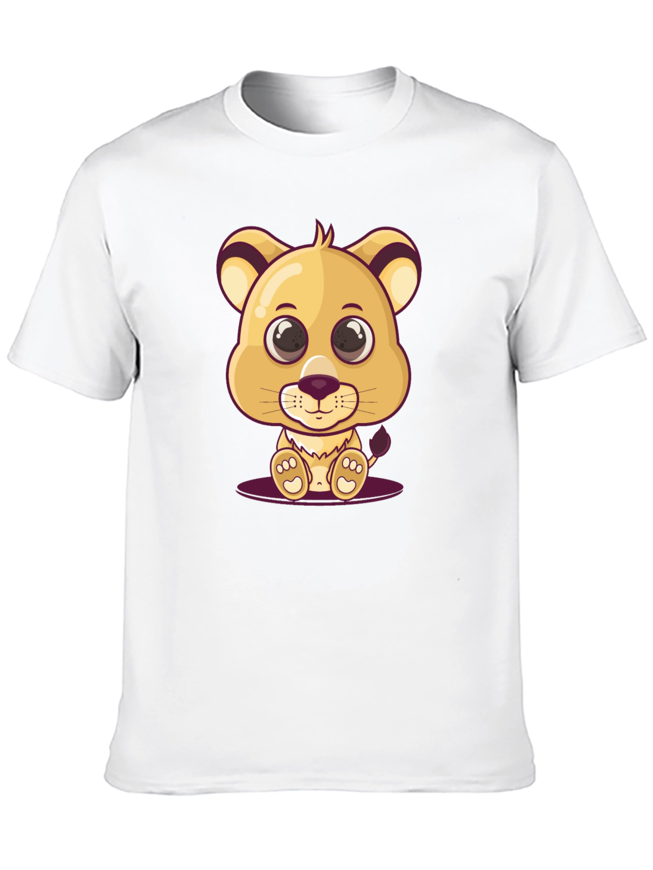 Cute Lion Cub Graphic T-Shirt