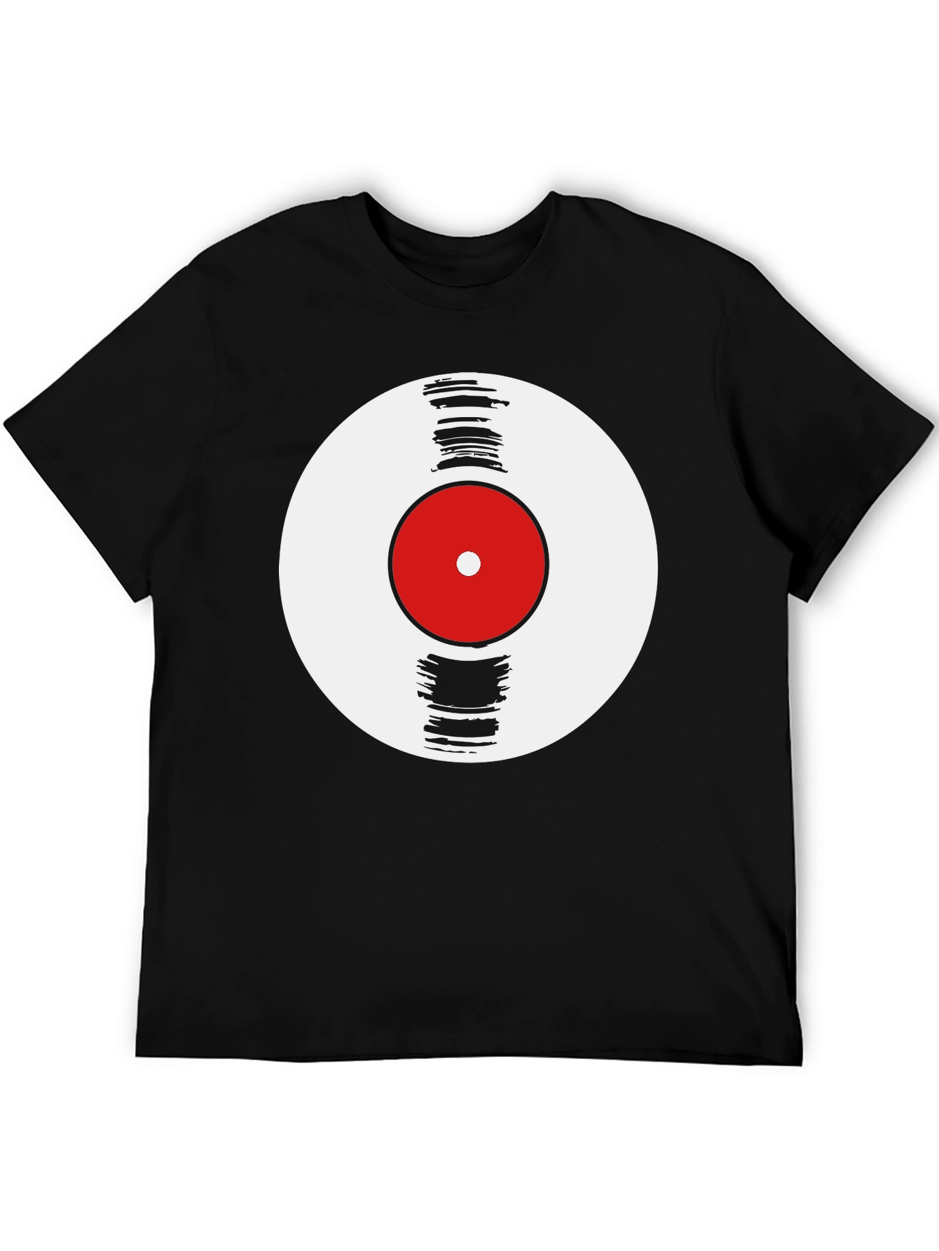 Vinyl Record Graphic Tee - Retro Music T-Shirt