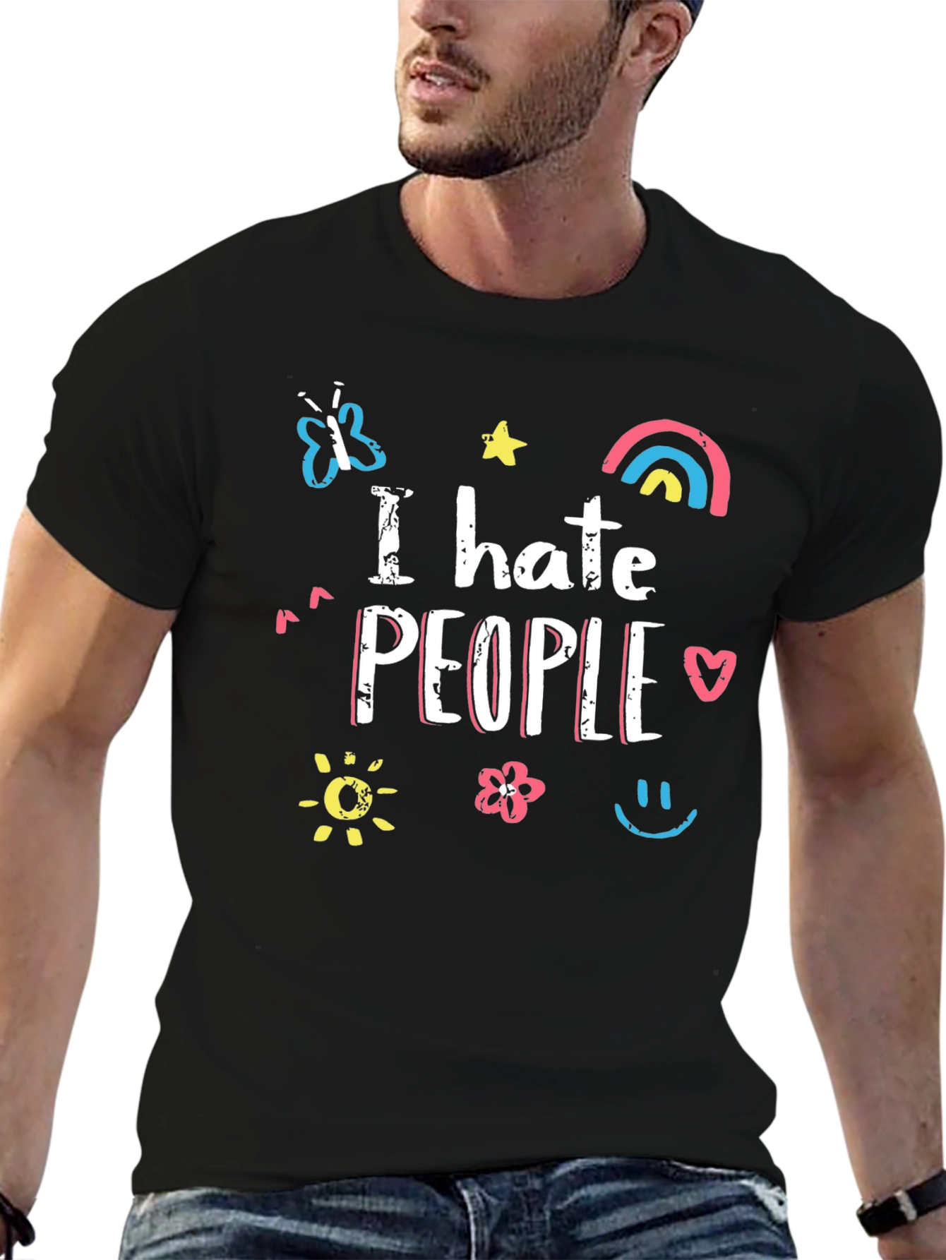 I Hate People Graphic Tee - Trendy Unisex T-Shirt