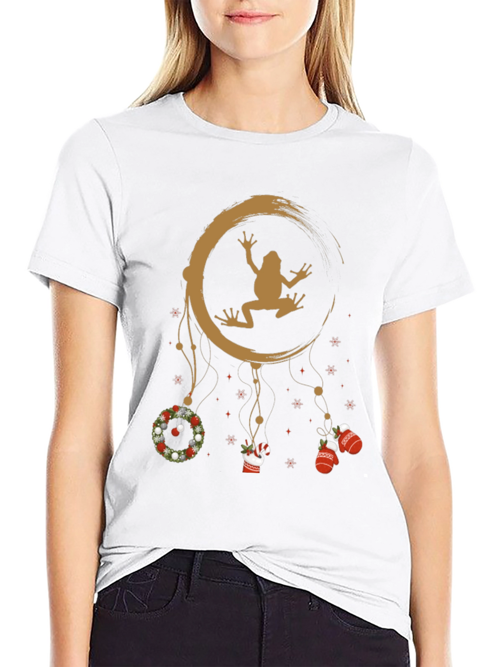 Frog Christmas Dreamcatcher T-Shirt
