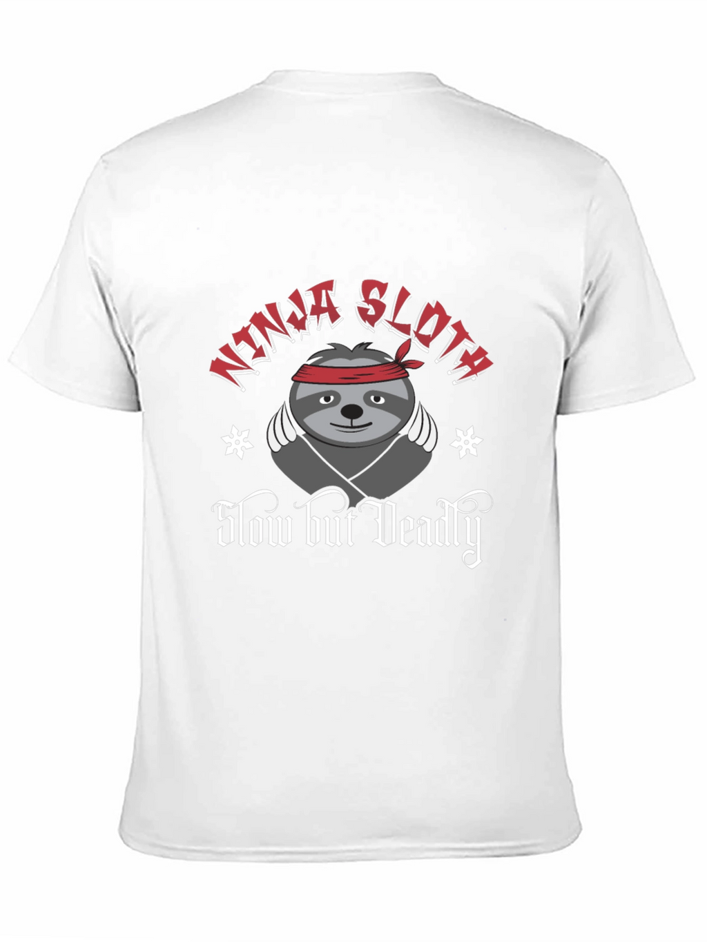 Ninja Sloth T-Shirt - Slow But Deadly Funny Tee