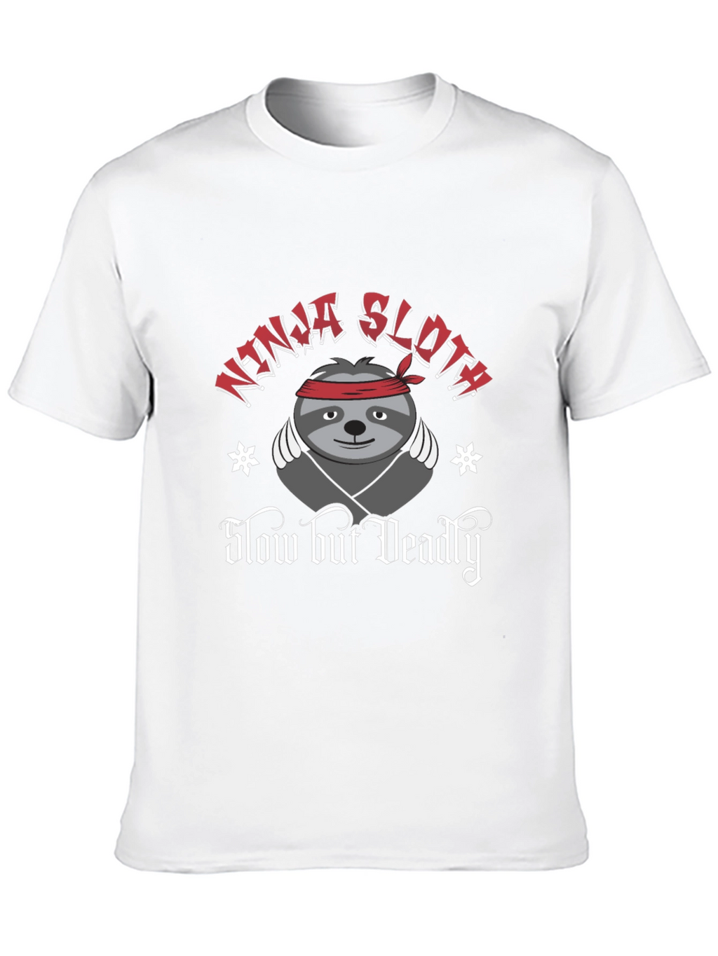 Ninja Sloth T-Shirt - Slow But Deadly Funny Tee