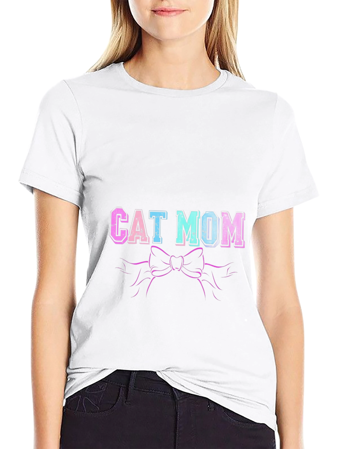 Cat Mom T-Shirt - Cute Graphic Tee