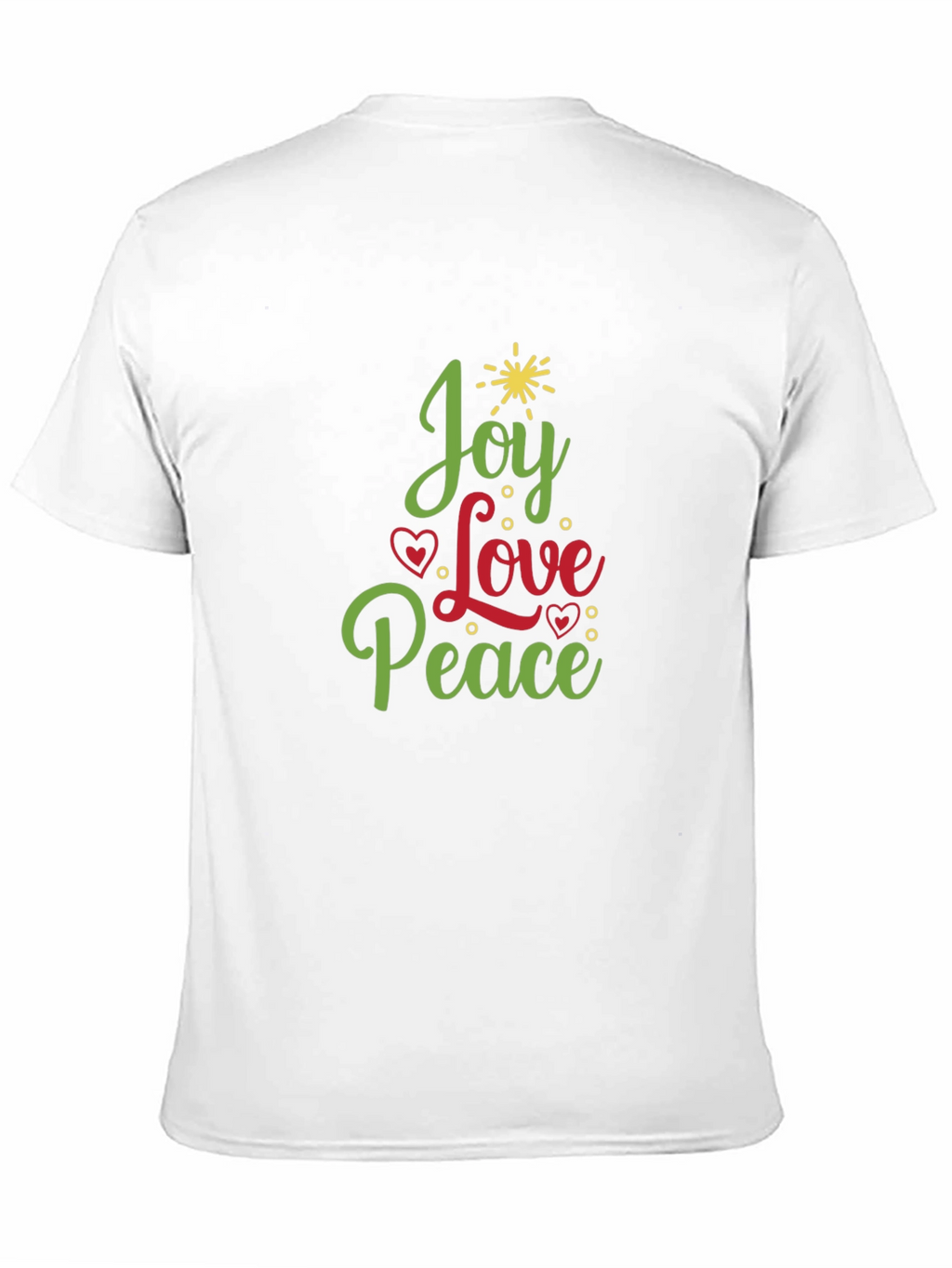 Joy Love Peace Christmas Holiday Graphic Tee