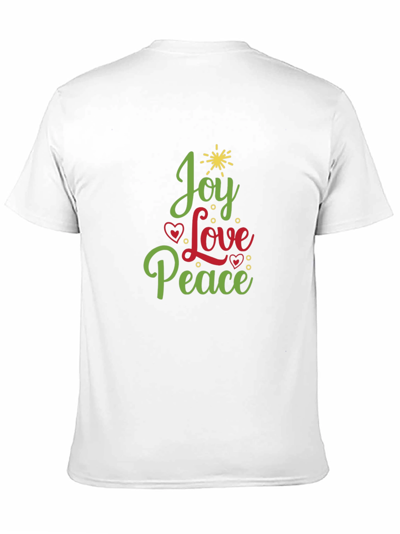 Joy Love Peace Christmas Holiday Graphic Tee