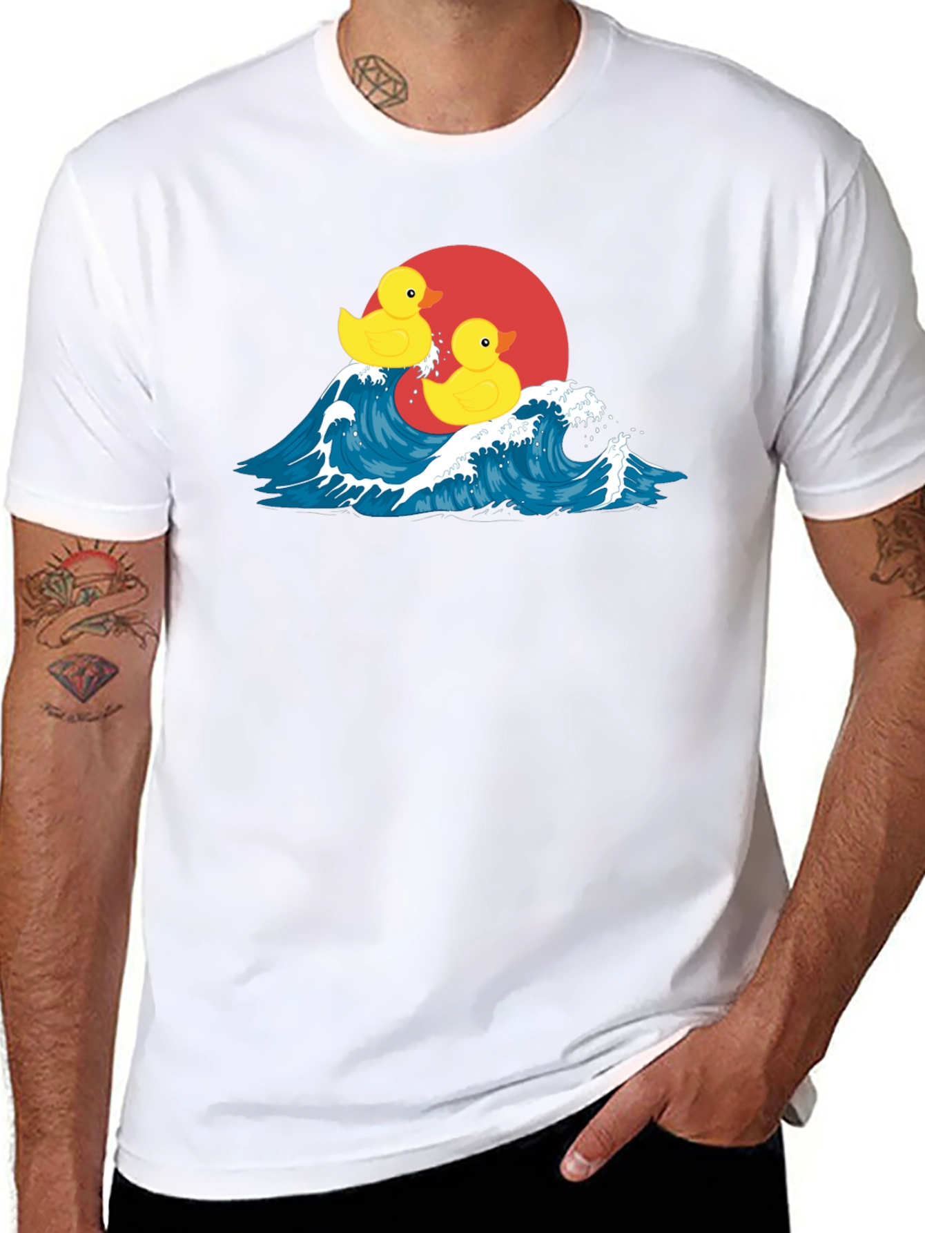 Duck Wave T-Shirt - Quirky Graphic Tee