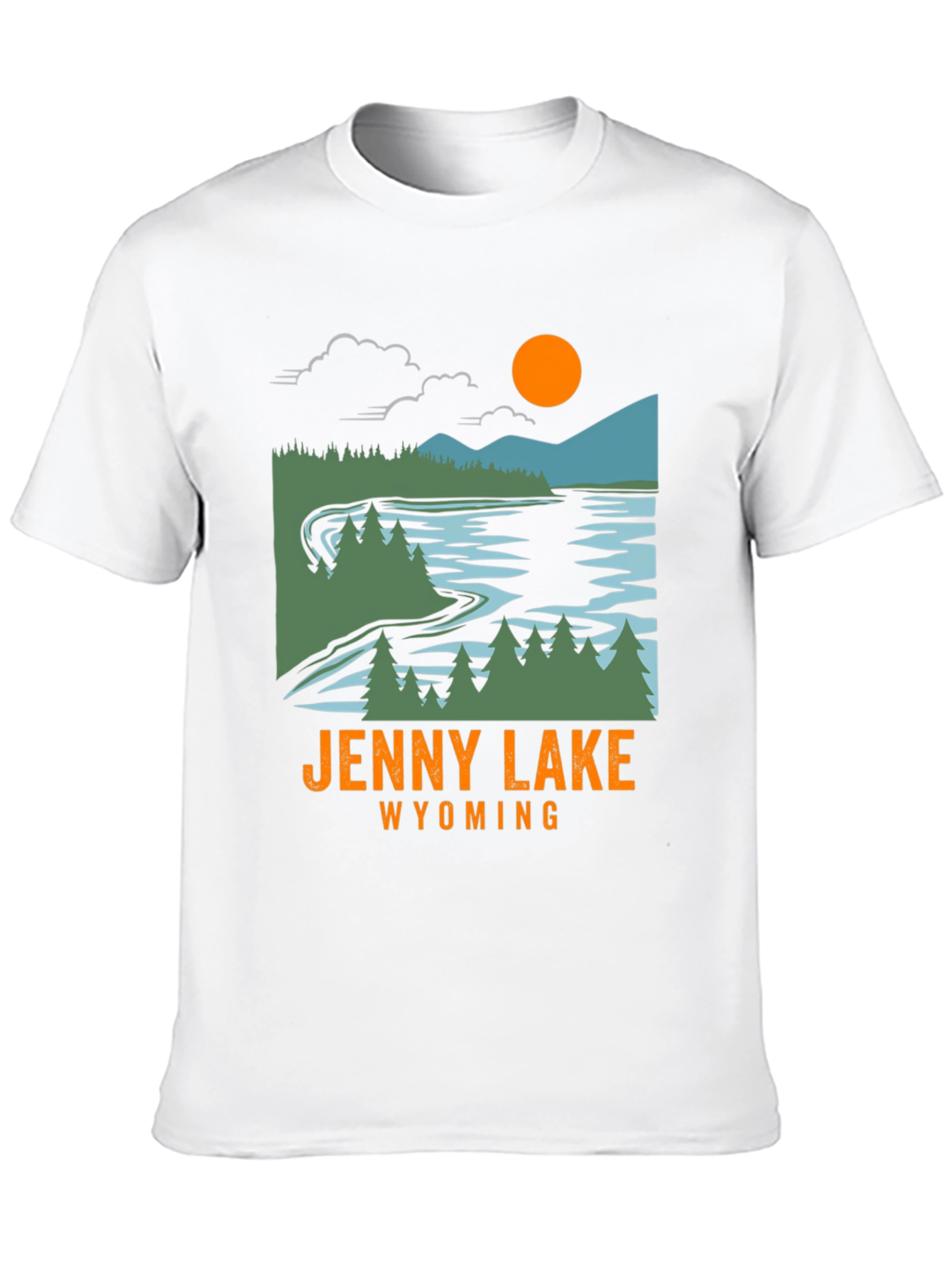 Jenny Lake Wyoming T-Shirt - Nature Inspired Graphic Tee
