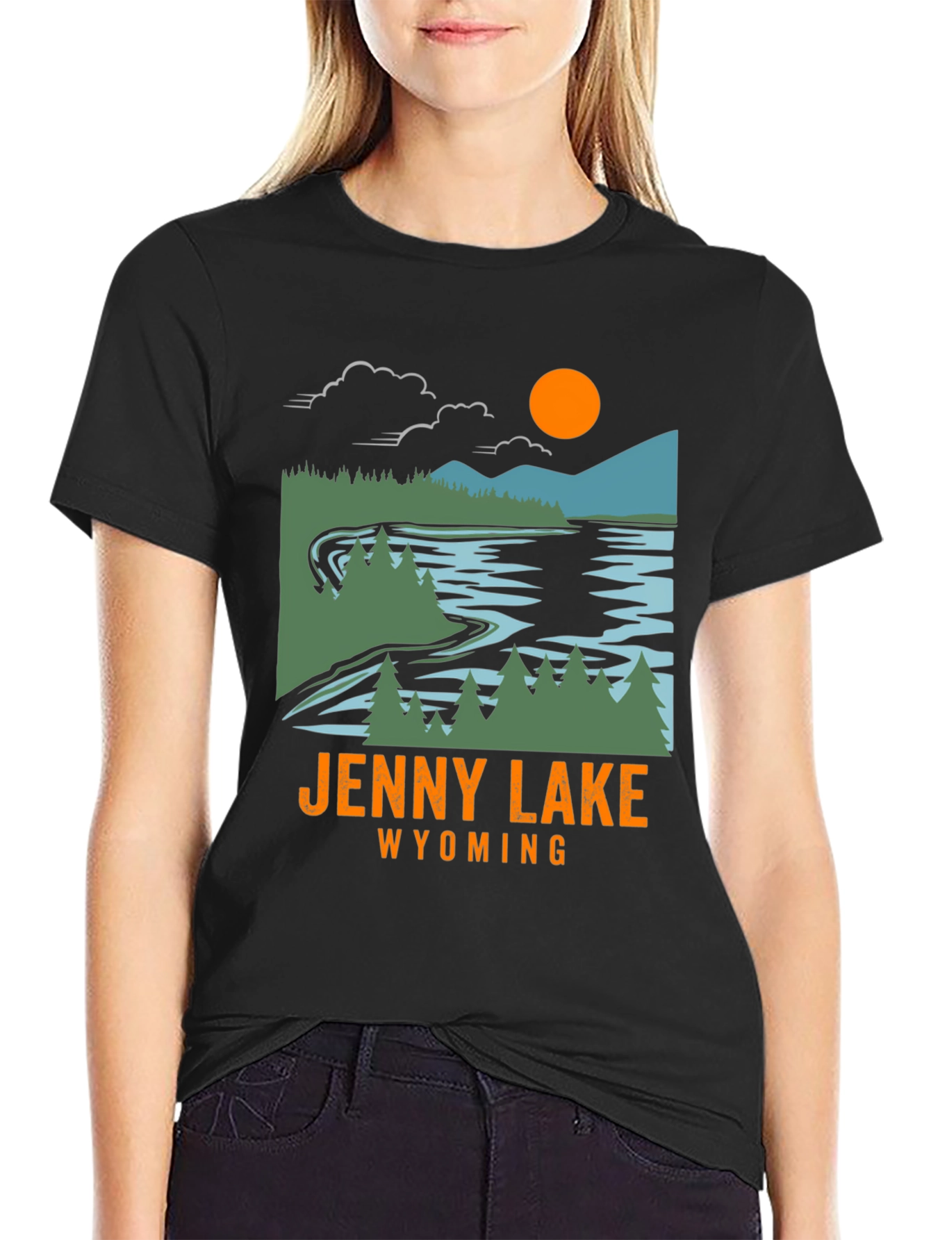 Jenny Lake Wyoming T-Shirt - Nature Inspired Graphic Tee