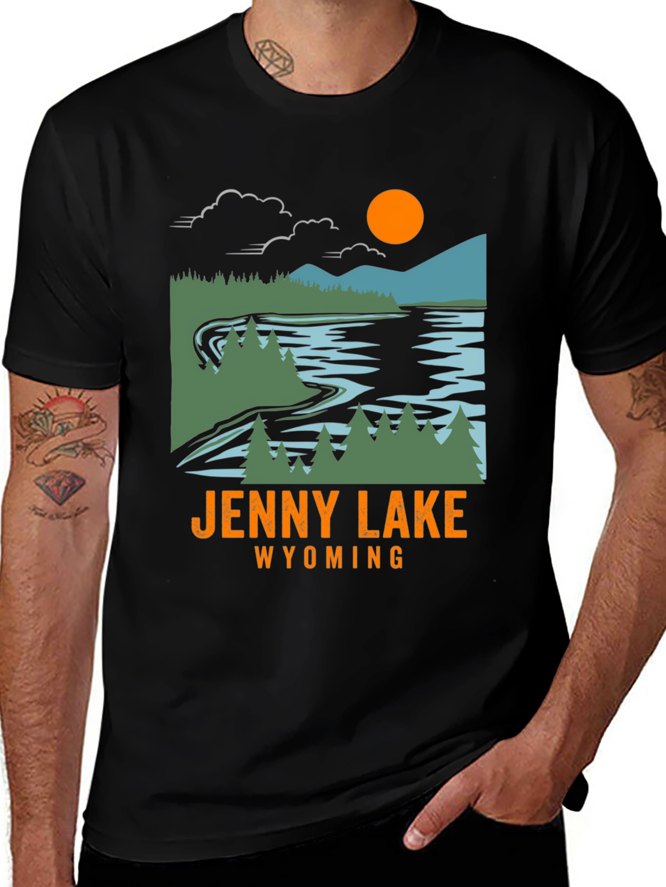 Jenny Lake Wyoming T-Shirt - Nature Inspired Graphic Tee