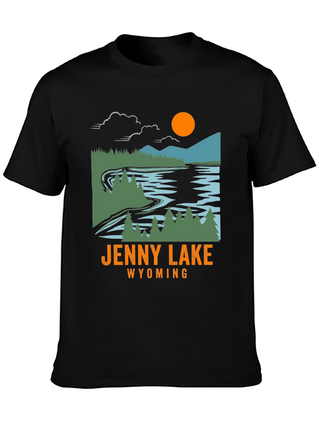 Jenny Lake Wyoming T-Shirt - Nature Inspired Graphic Tee