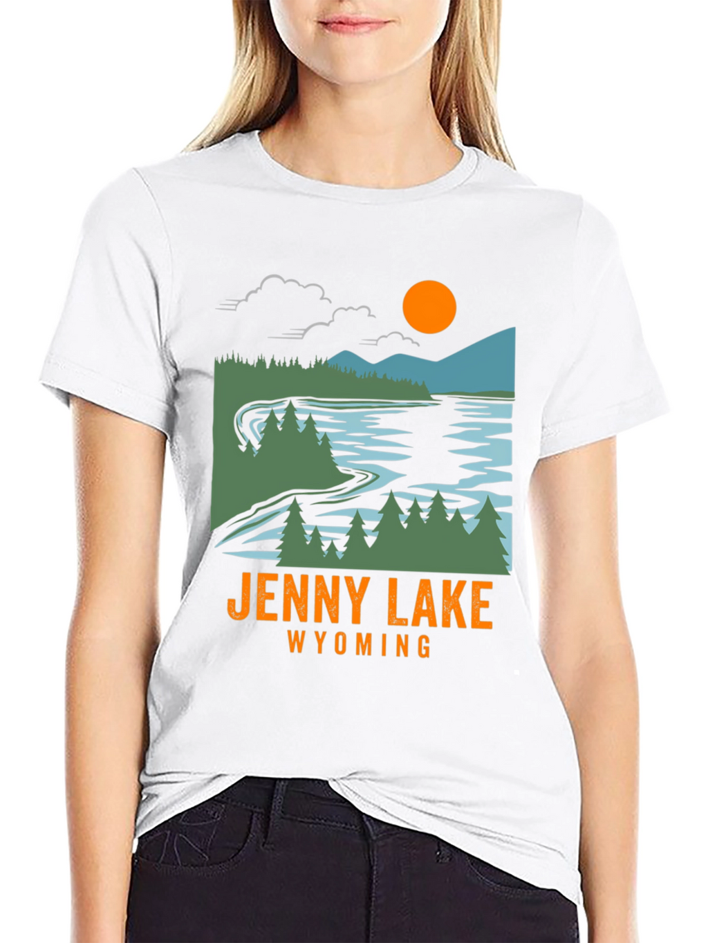 Jenny Lake Wyoming T-Shirt - Nature Inspired Graphic Tee