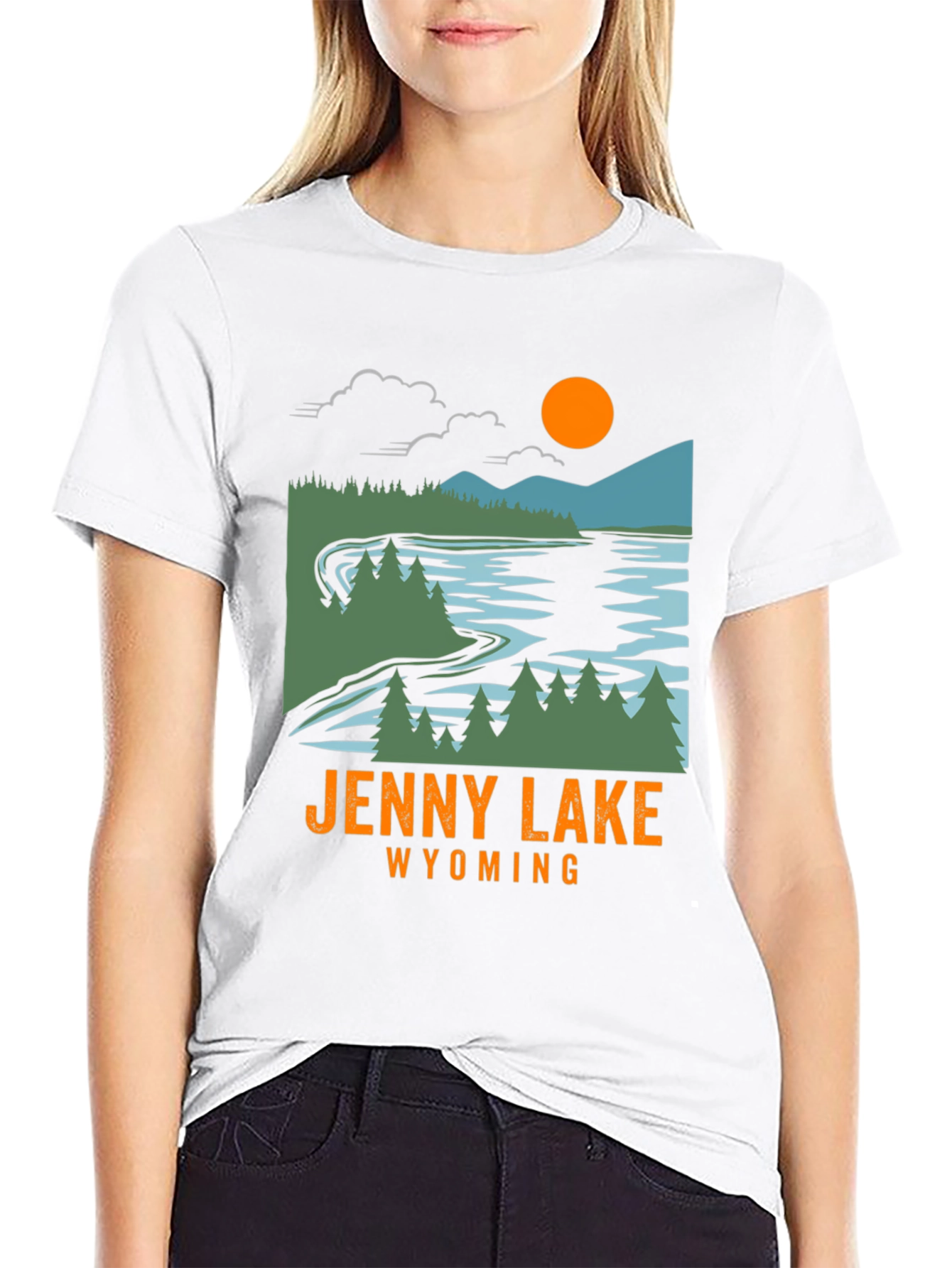 Jenny Lake Wyoming T-Shirt - Nature Inspired Graphic Tee
