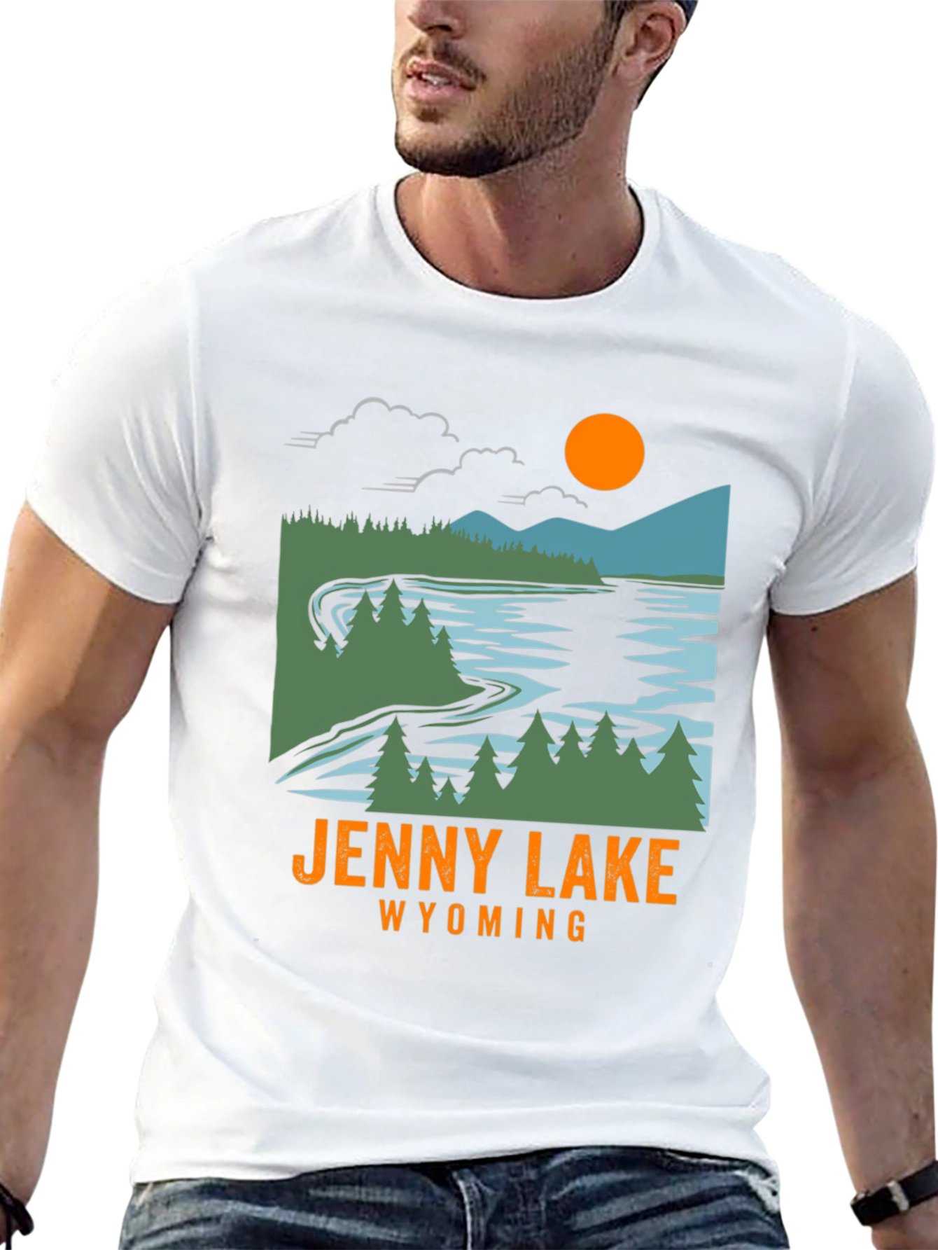 Jenny Lake Wyoming T-Shirt - Nature Inspired Graphic Tee