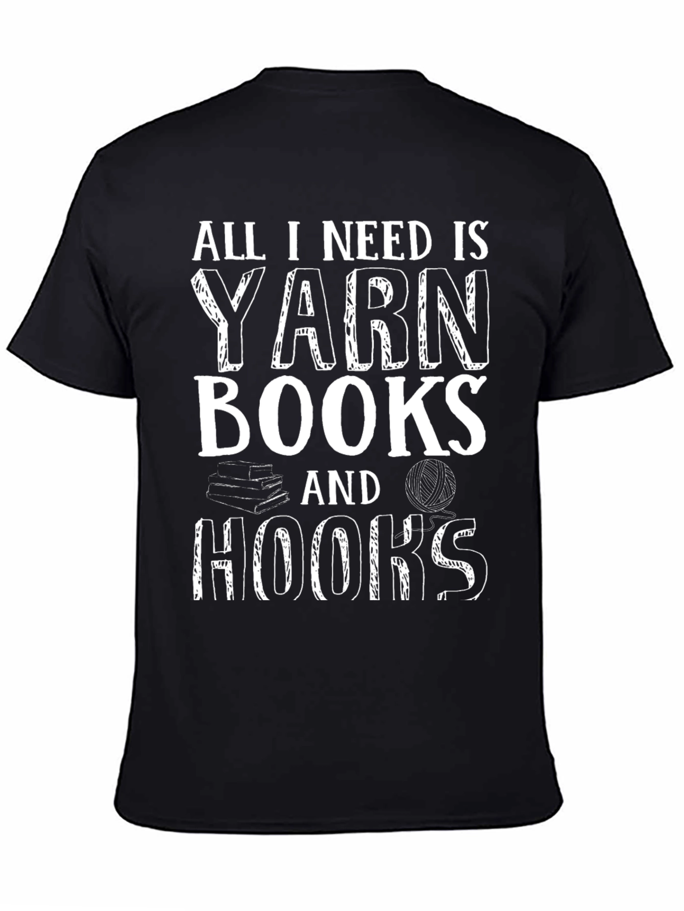 Yarn Books and Hooks T-Shirt