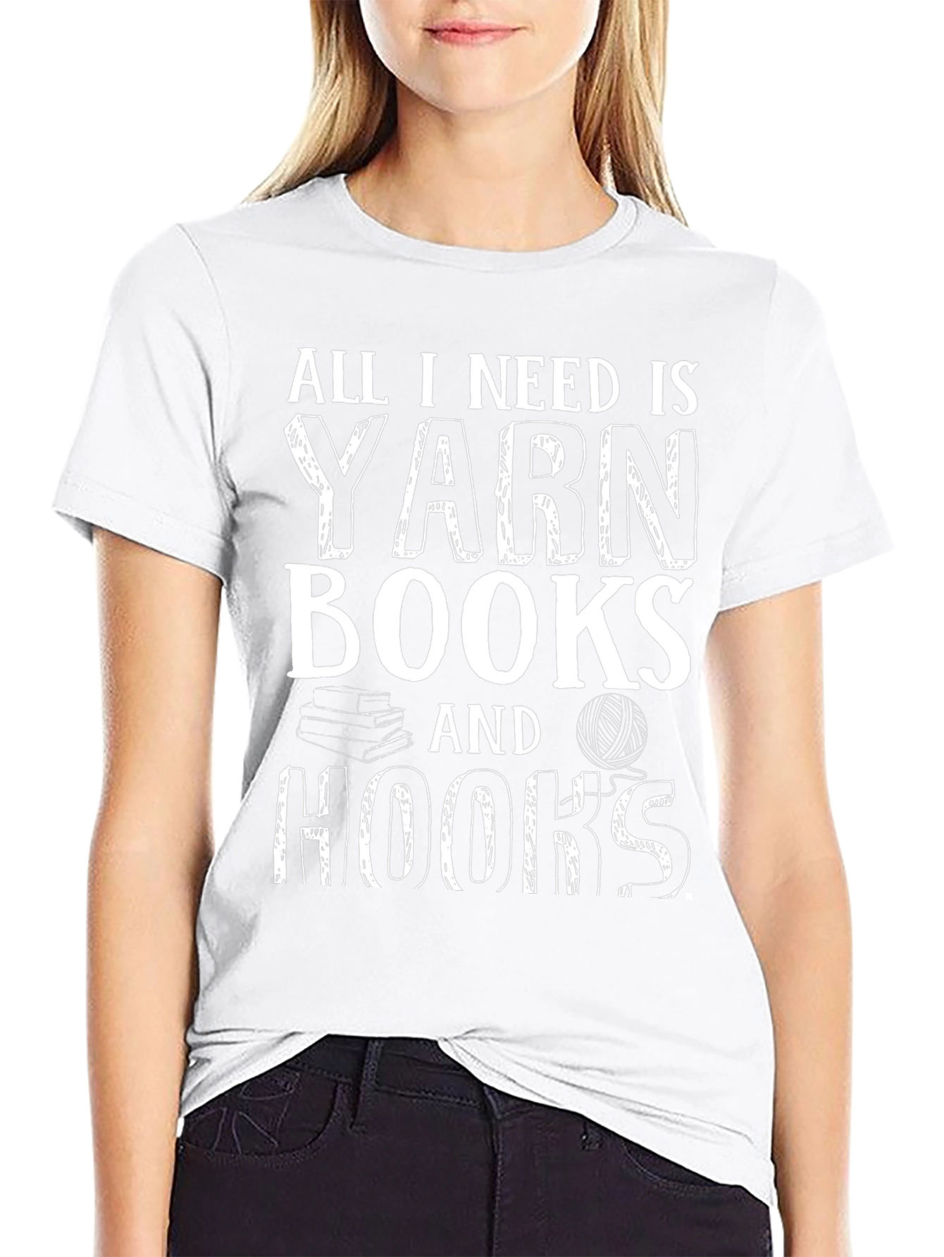 Yarn Books and Hooks T-Shirt