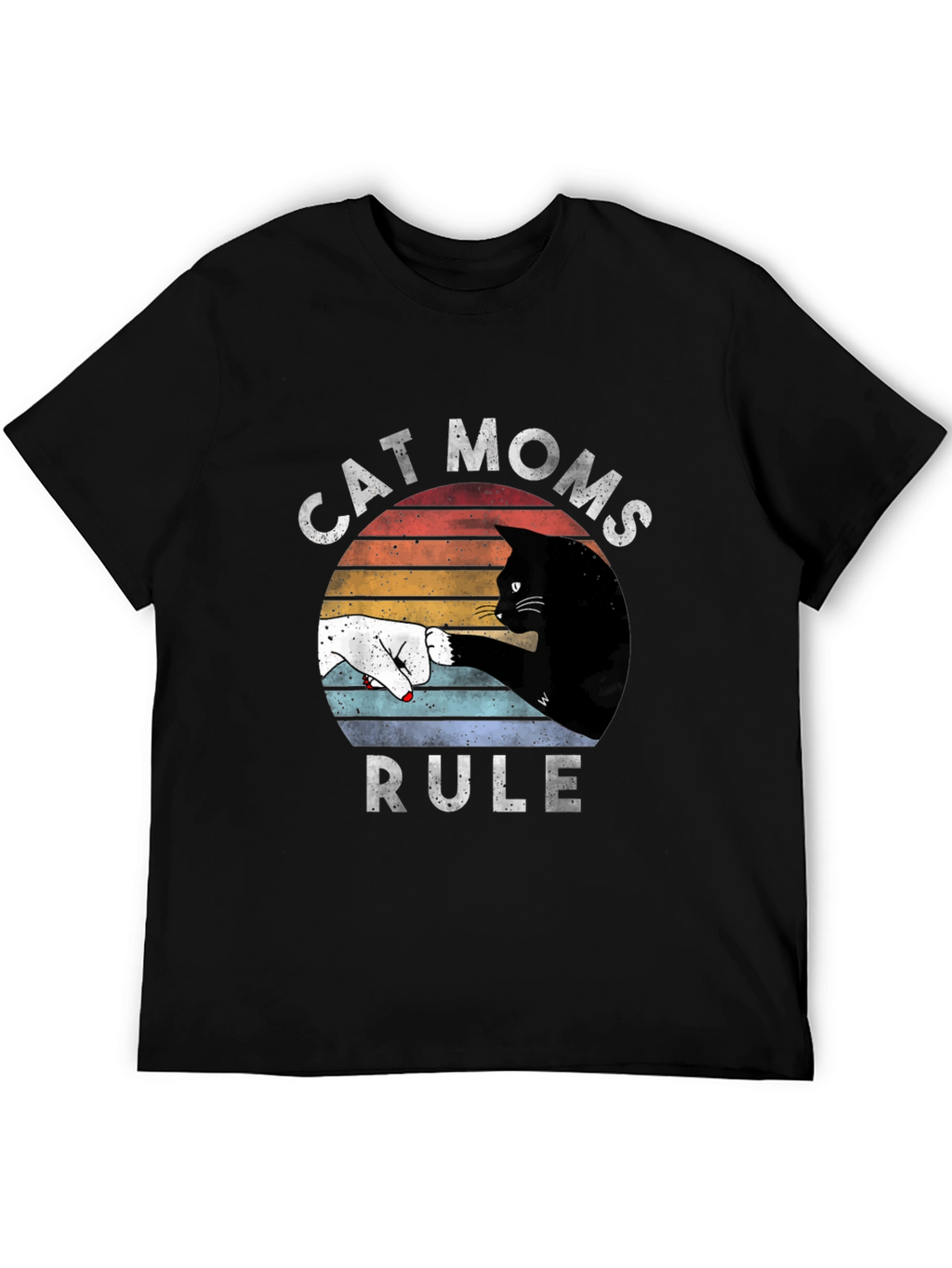 Cat Moms Rule Graphic Tee