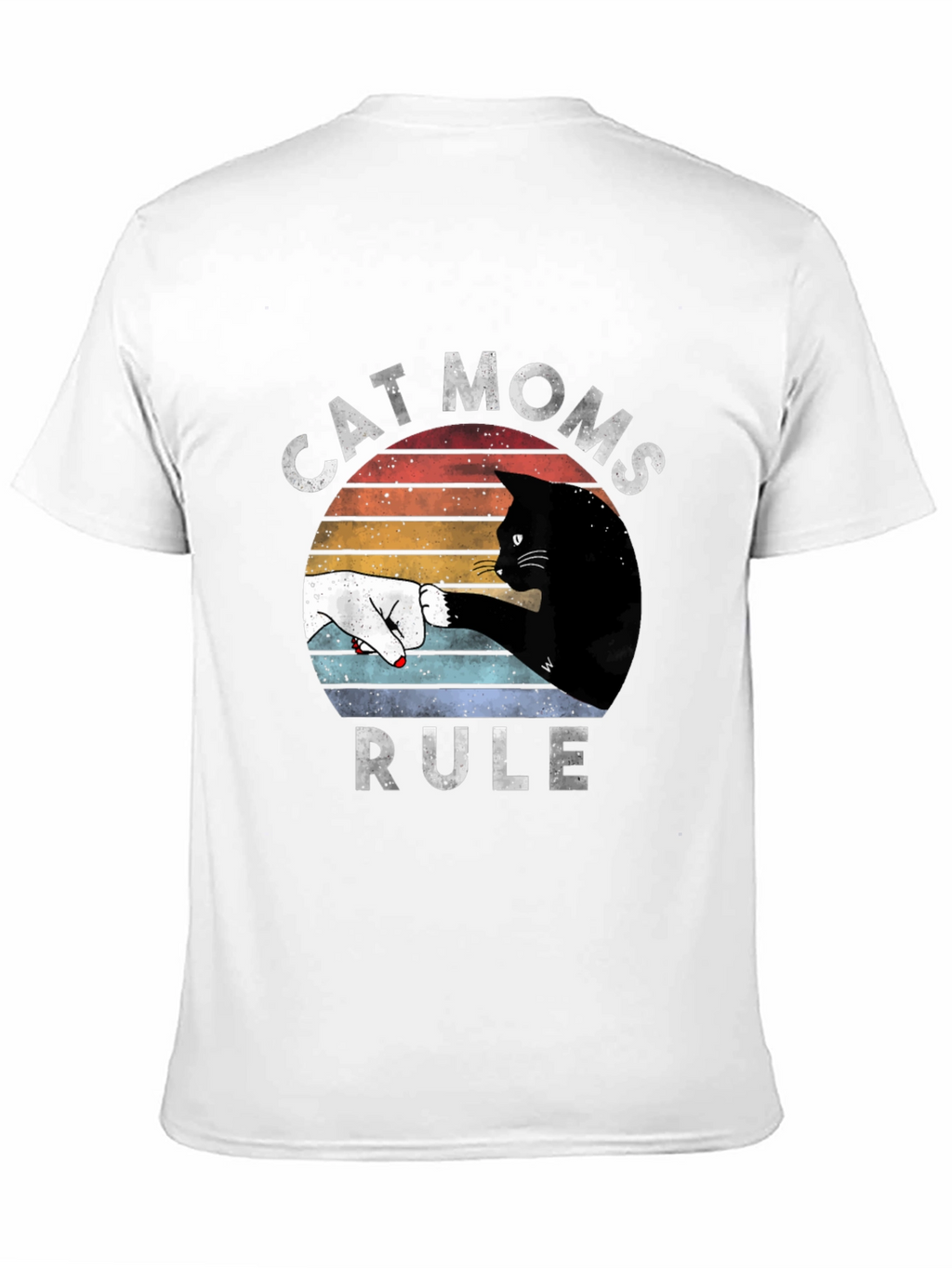 Cat Moms Rule Graphic Tee