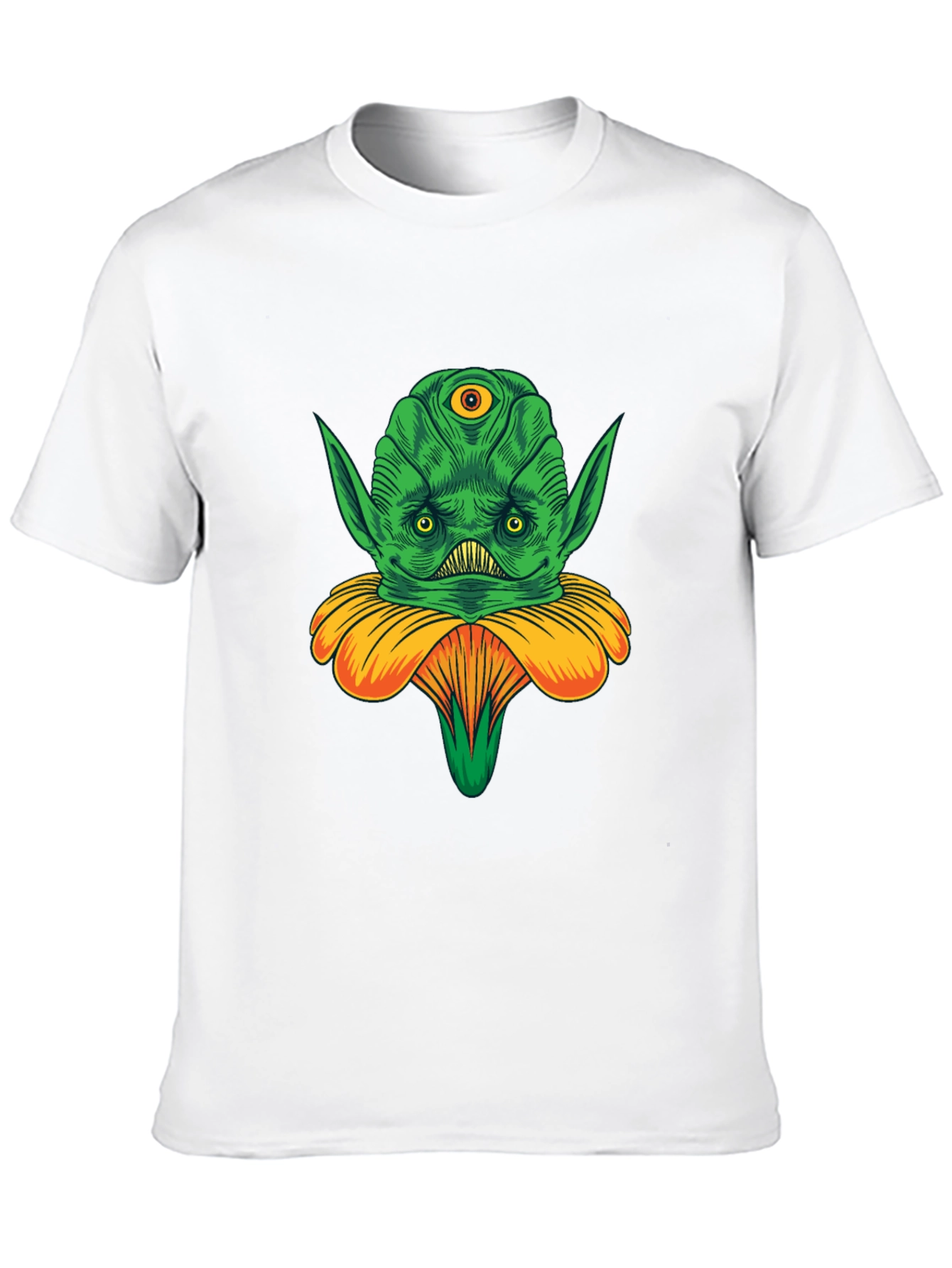Alien Flower Graphic Tee - Unique Design