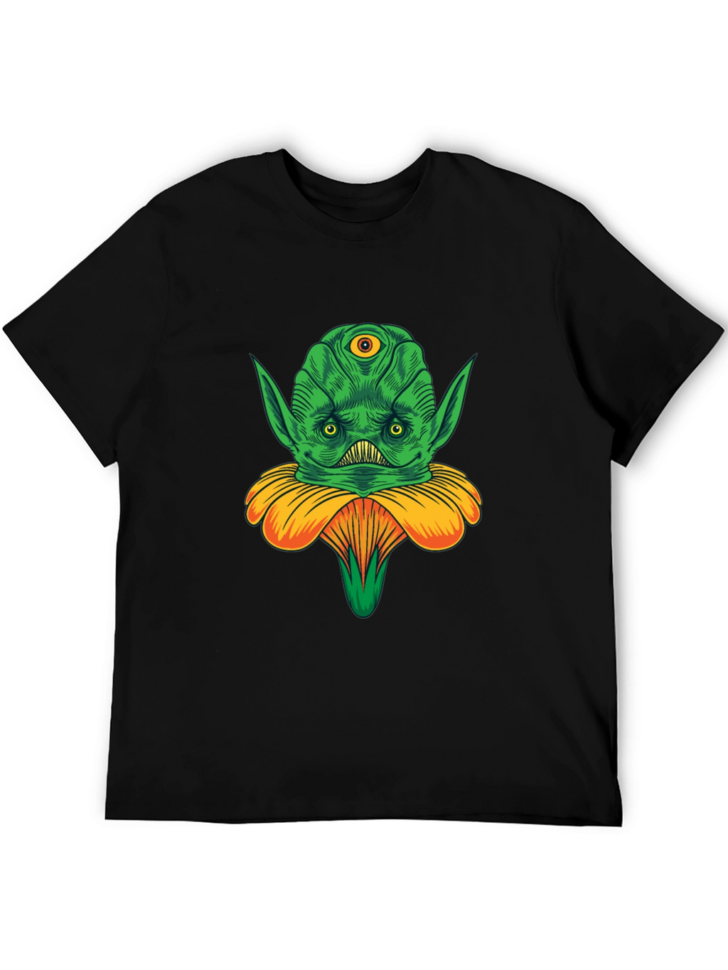 Alien Flower Graphic Tee - Unique Design