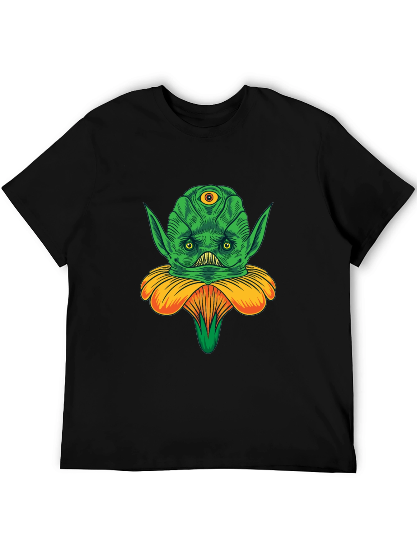 Alien Flower Graphic Tee - Unique Design