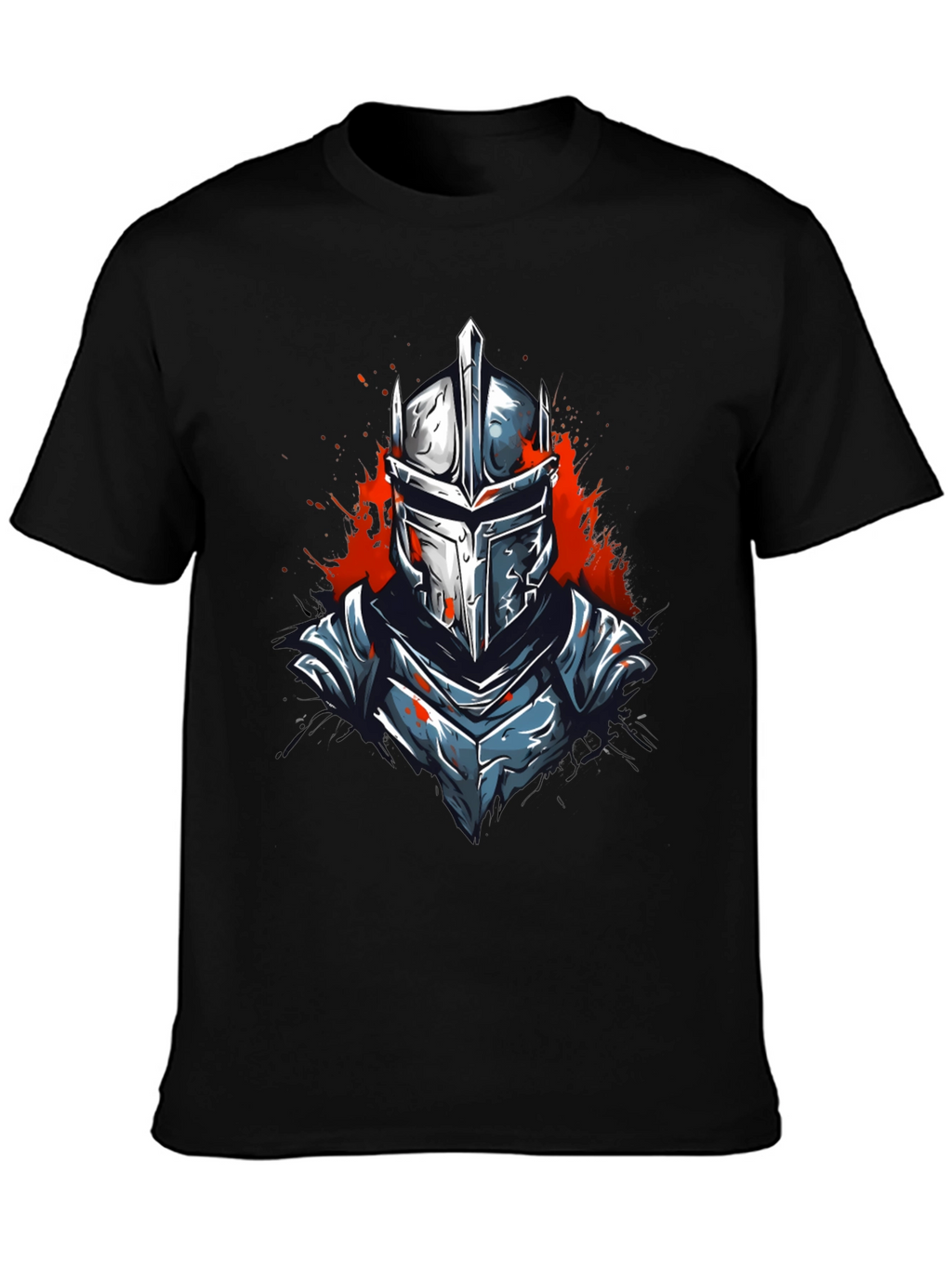 Warrior Knight Graphic Tee - Black