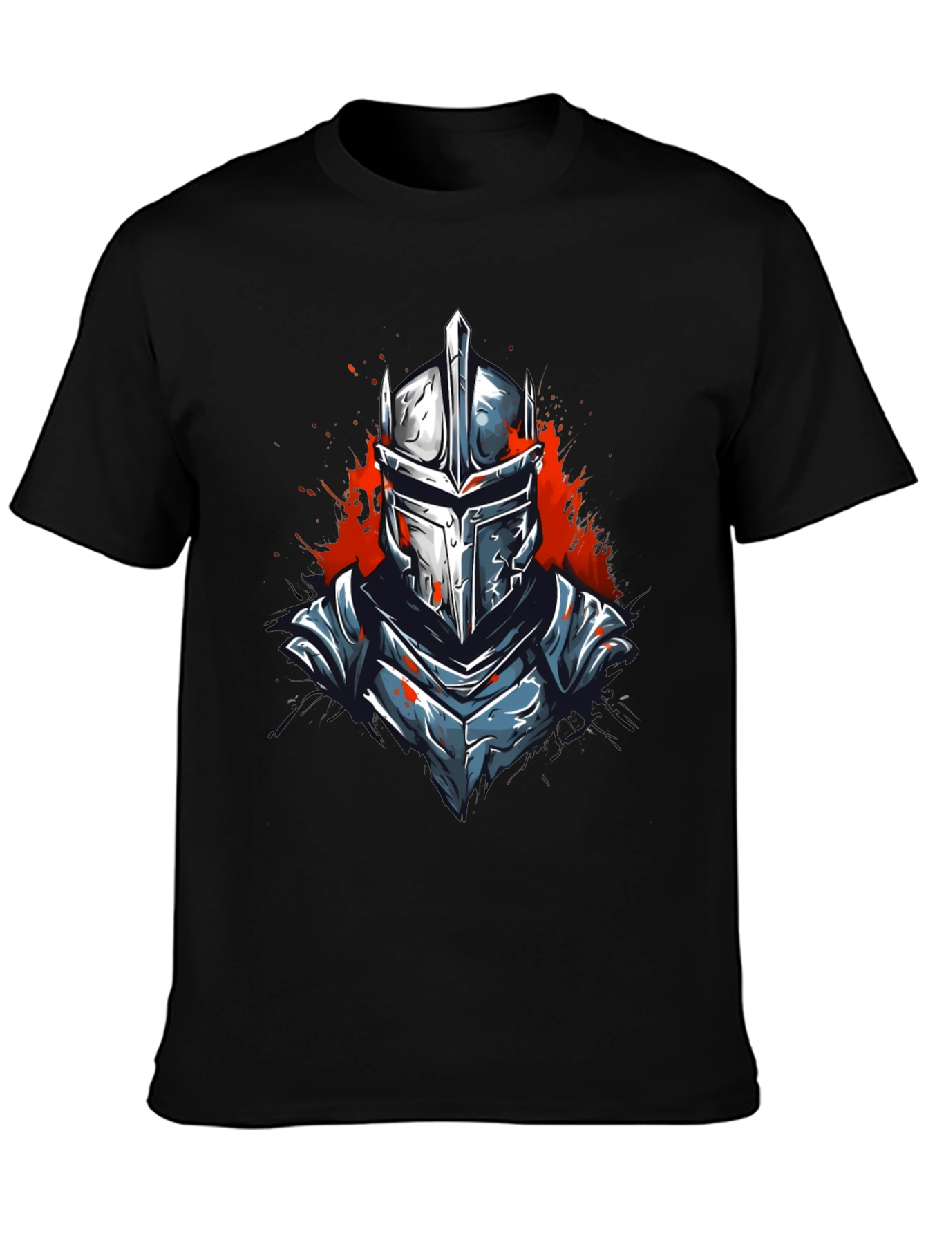 Warrior Knight Graphic Tee - Black