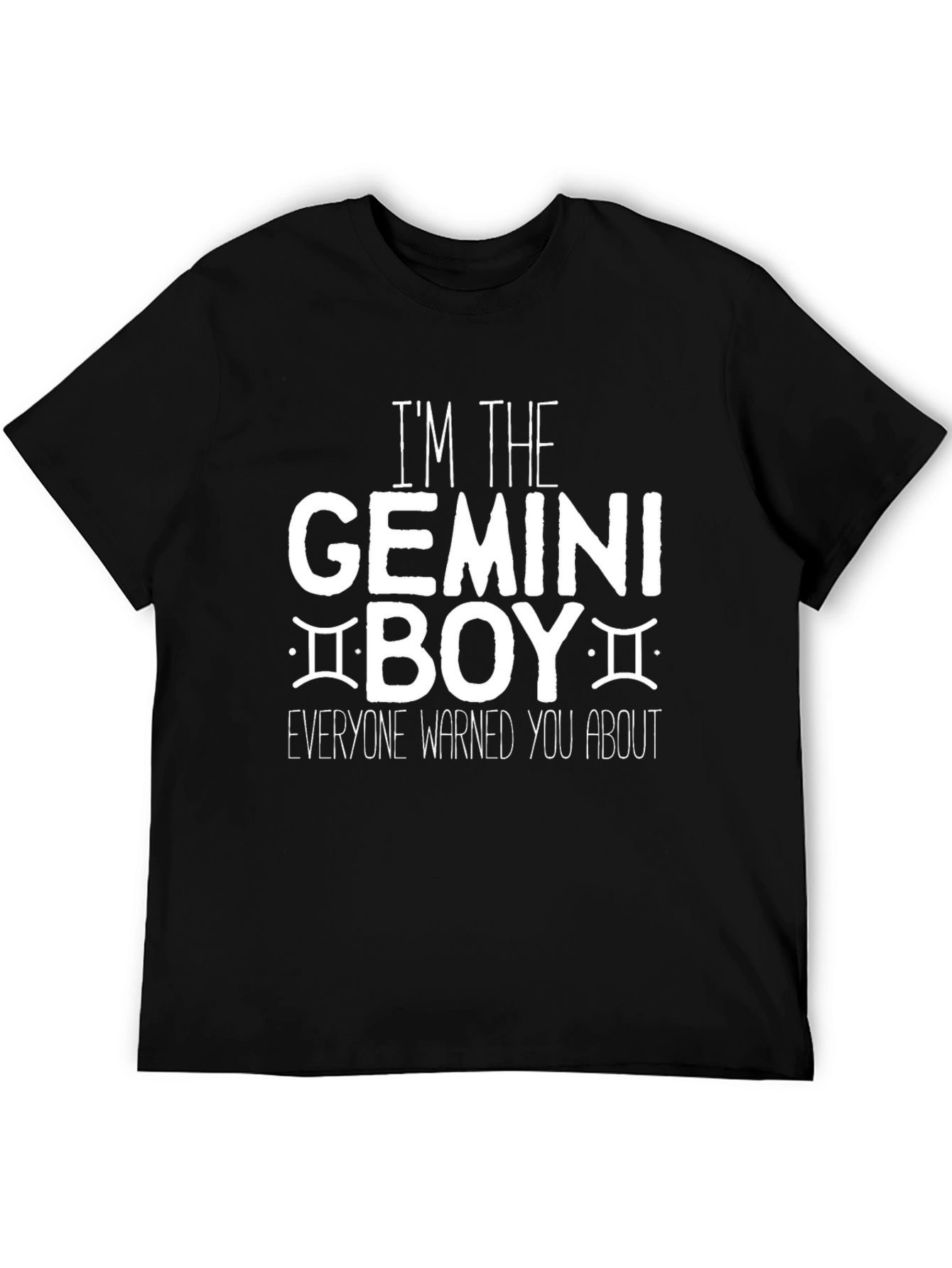 Gemini Boy Graphic Tee - Zodiac Sign Shirt