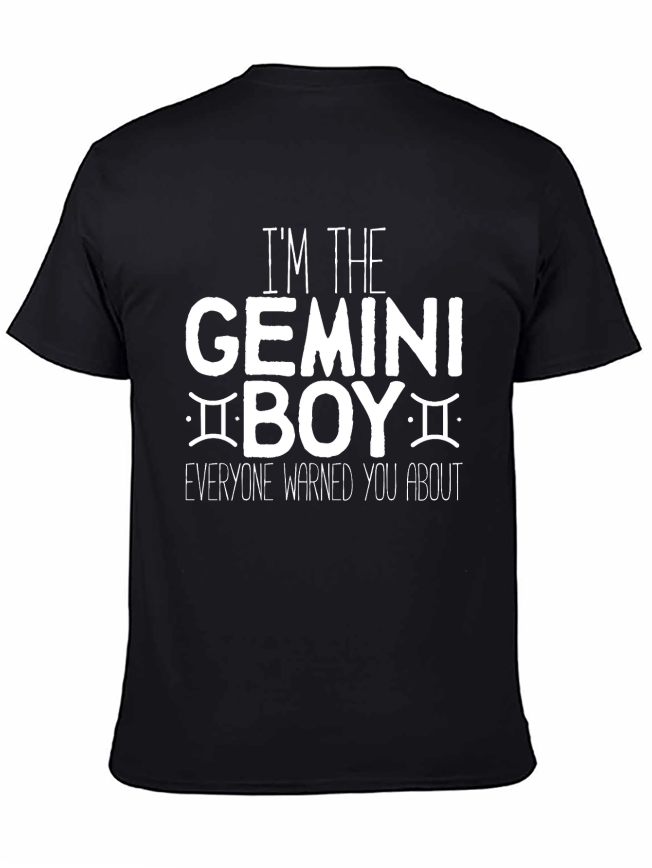 Gemini Boy Graphic Tee - Zodiac Sign Shirt