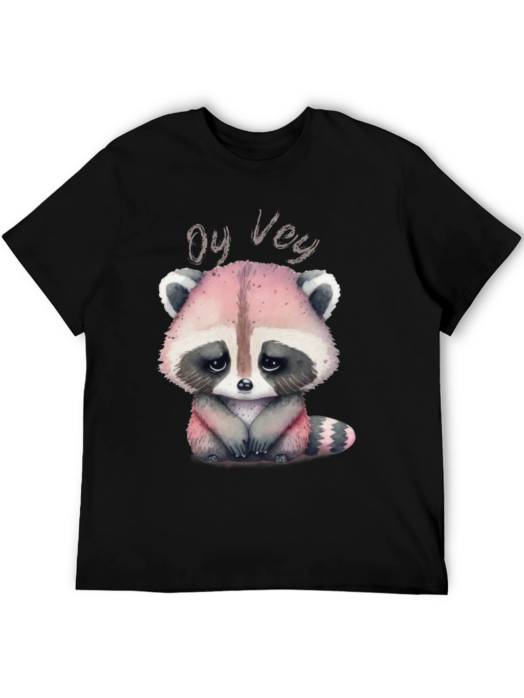 Oy Vey Raccoon T-Shirt - Cute Animal Graphic Tee