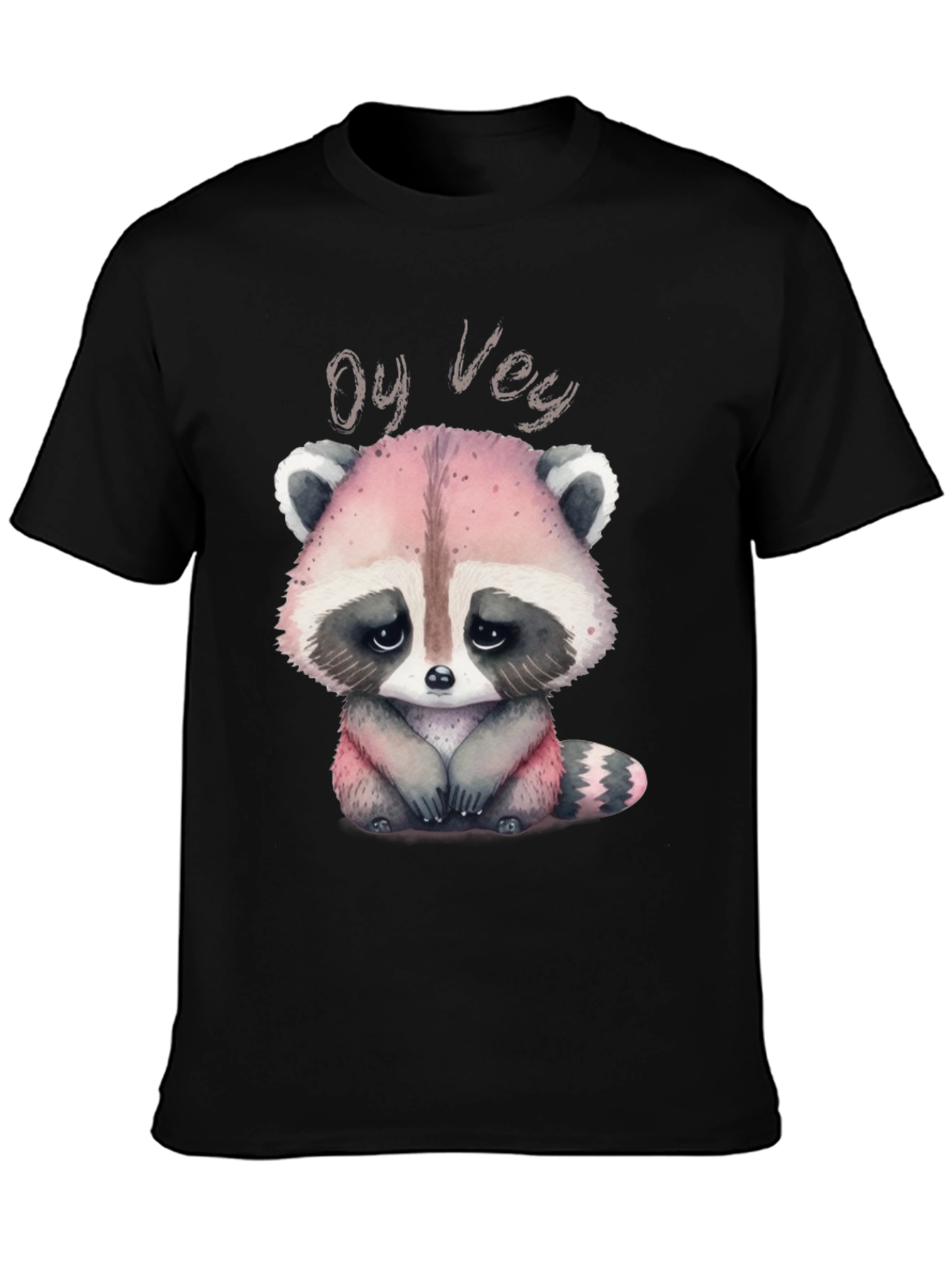 Oy Vey Raccoon T-Shirt - Cute Animal Graphic Tee