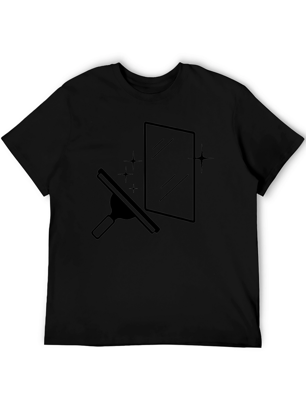 Clean Window Graphic Tee - Black T-Shirt