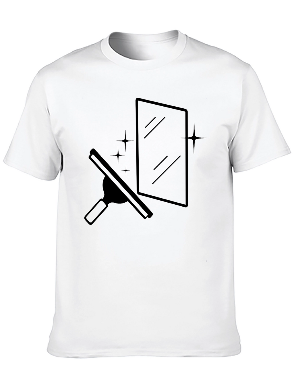 Clean Window Graphic Tee - Black T-Shirt