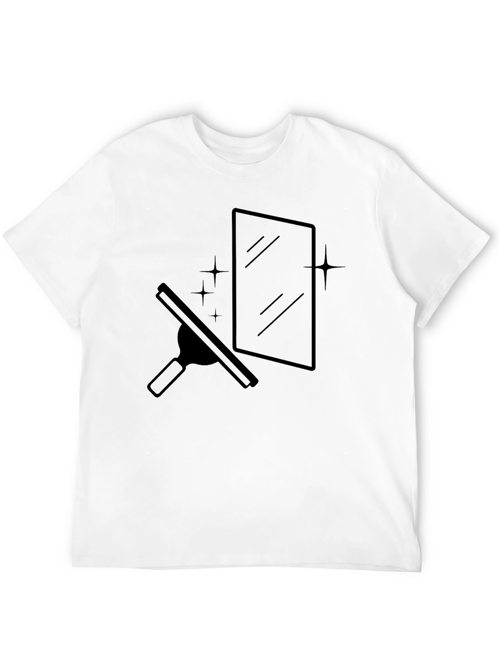 Clean Window Graphic Tee - Black T-Shirt