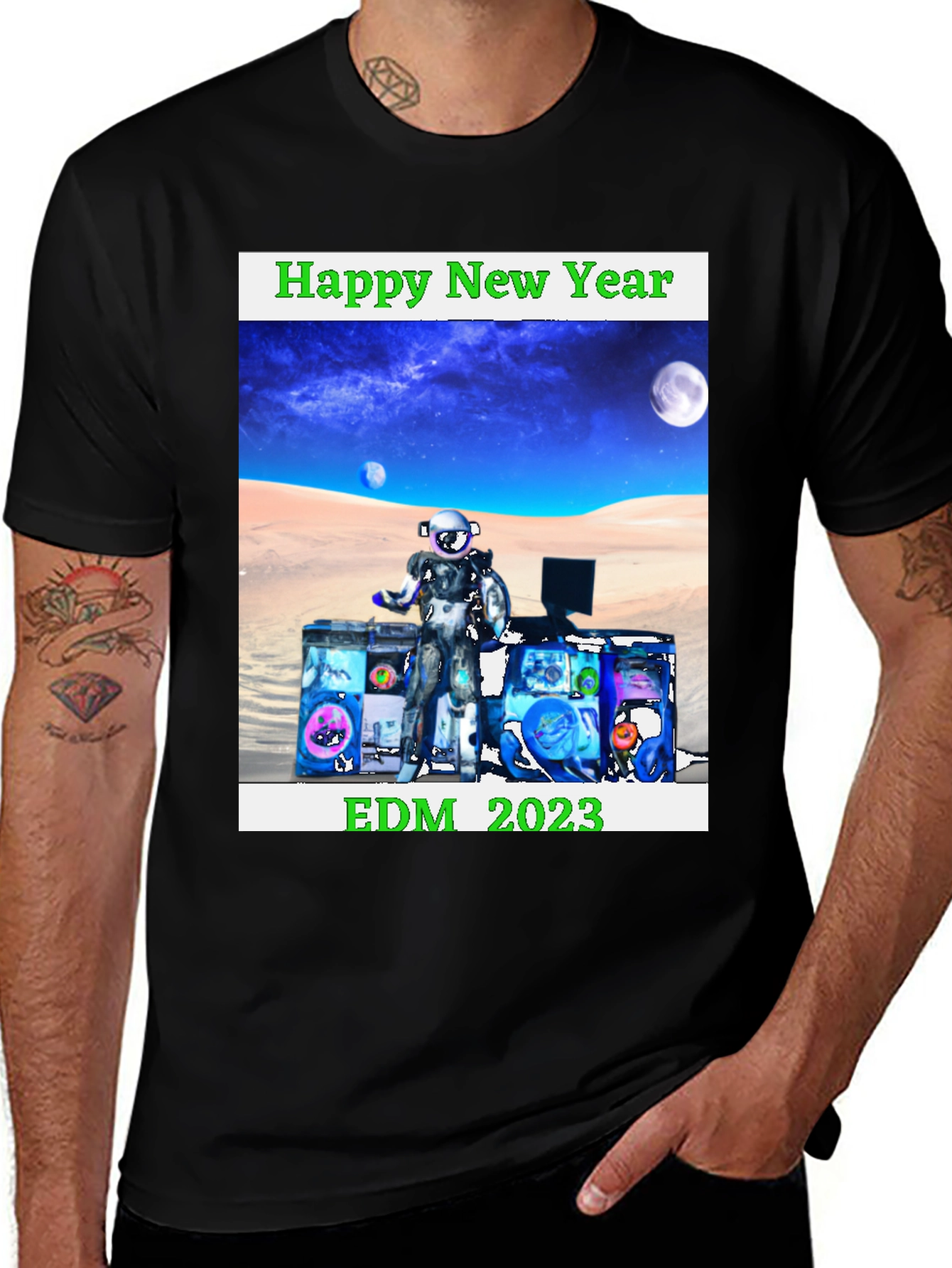 EDM 2023 Happy New Year T-Shirt
