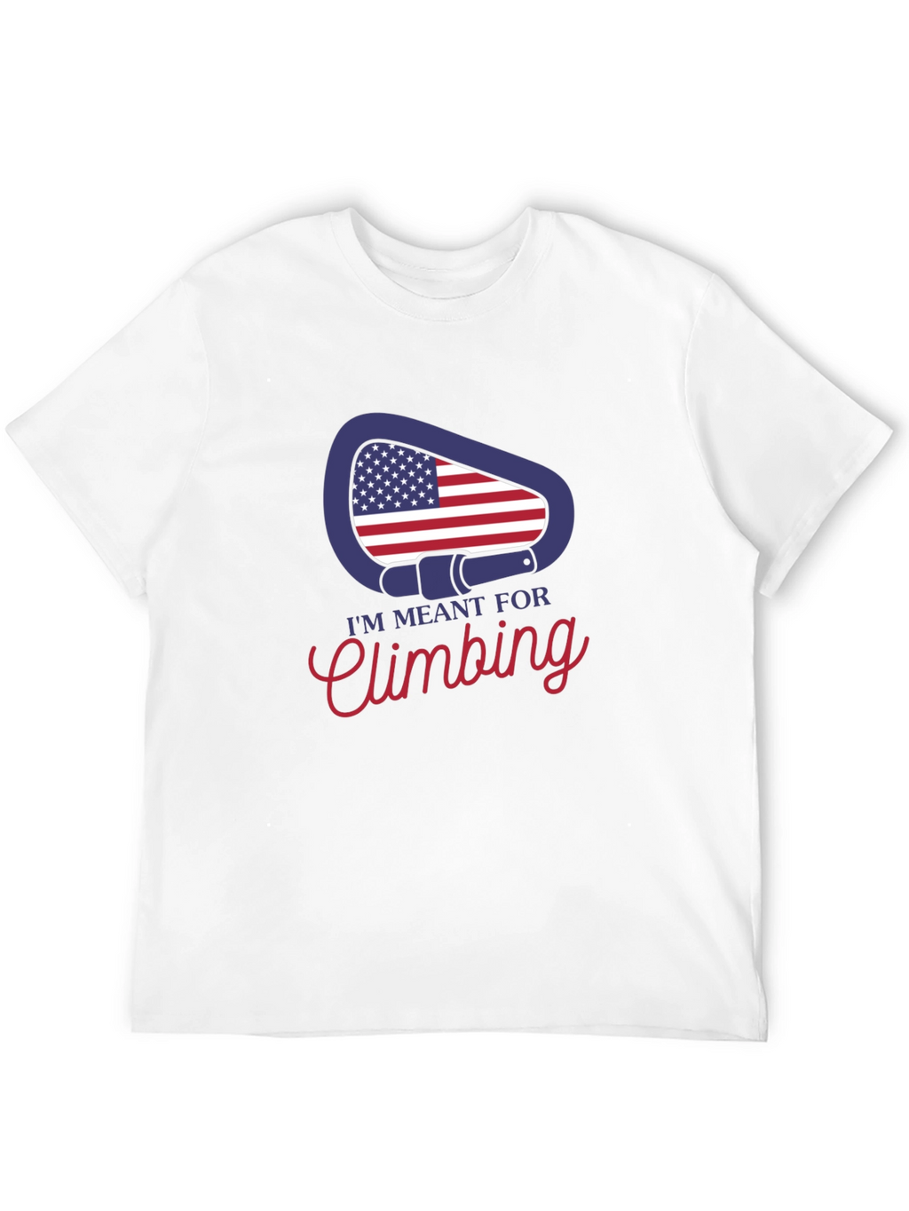 Climbing T-Shirt - USA Carabiner Design